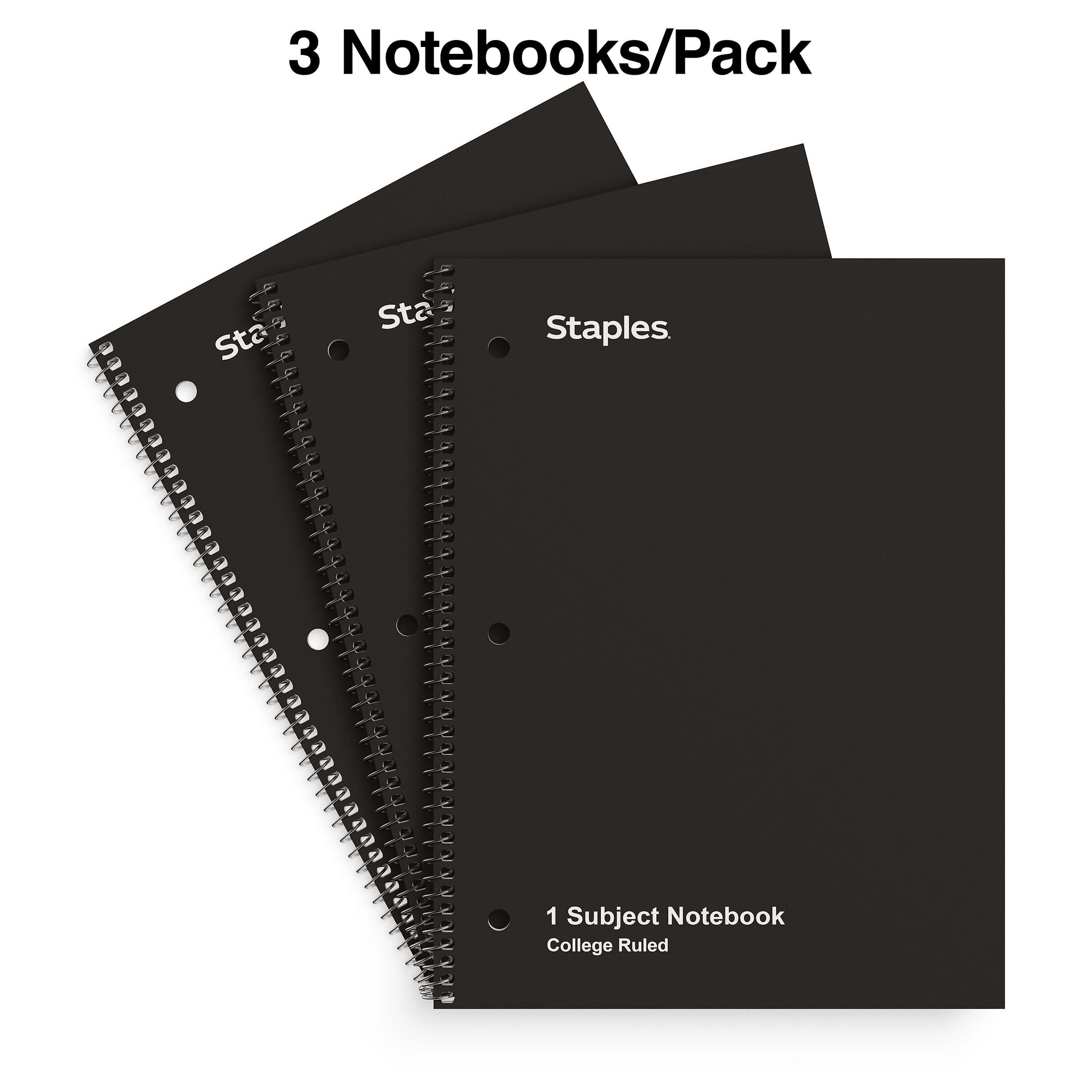 Staples 1-Subject Notebook, 8.5