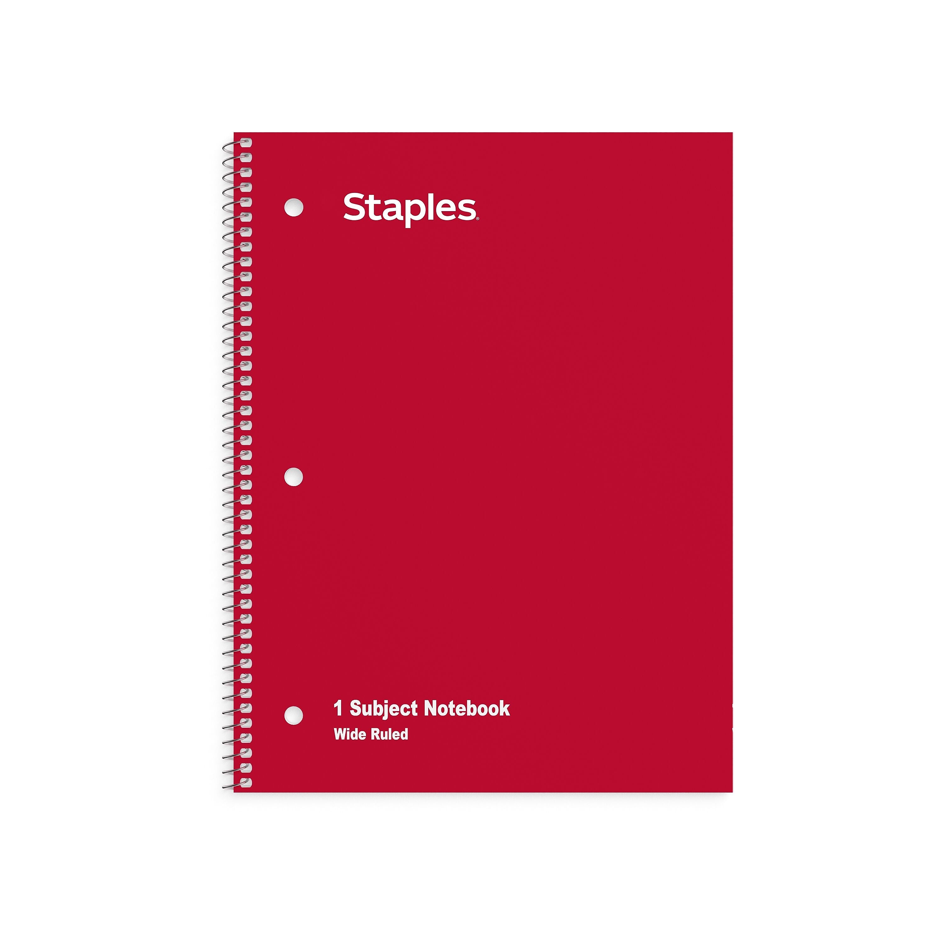 Staples 1-Subject Notebooks, 8