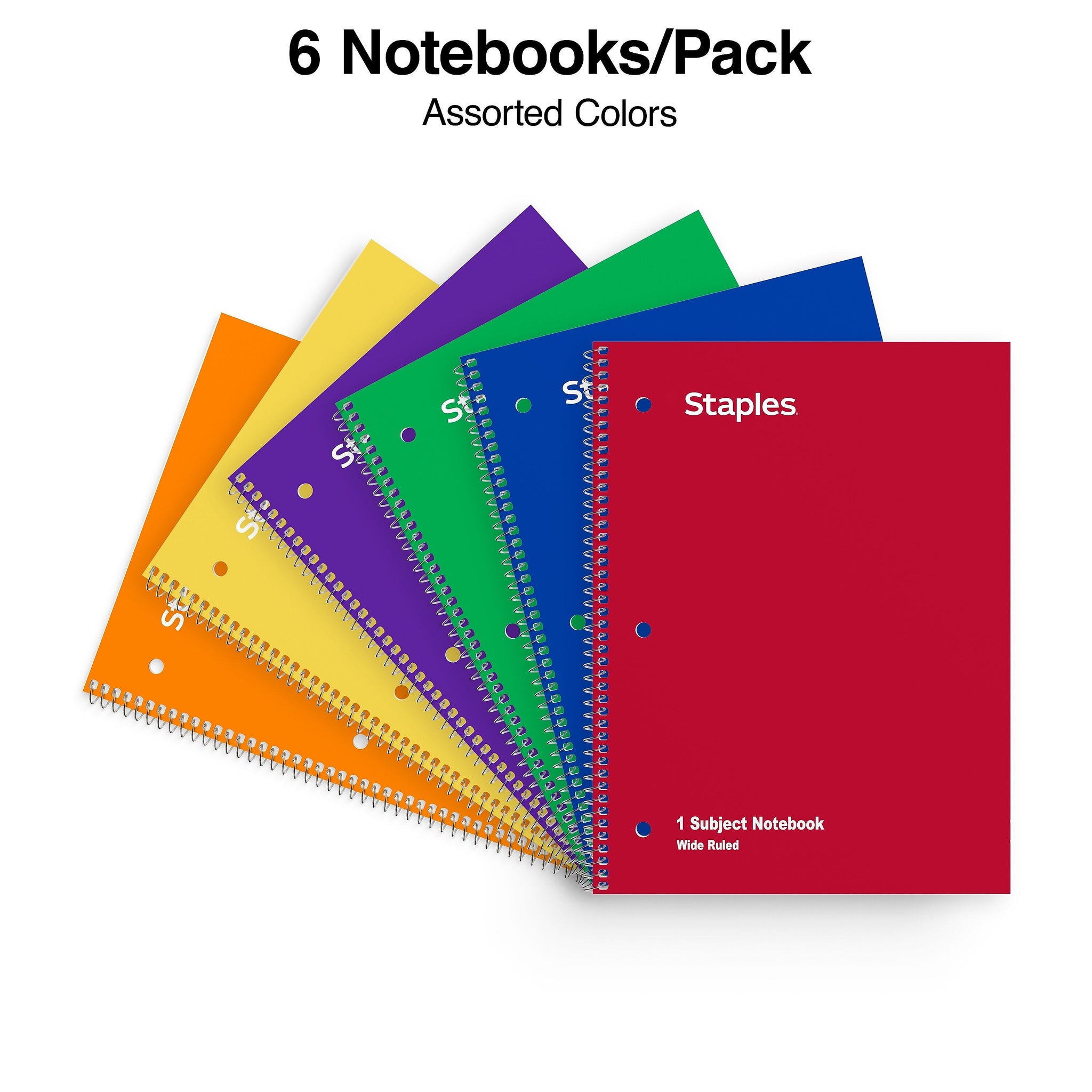 Staples 1-Subject Notebooks, 8