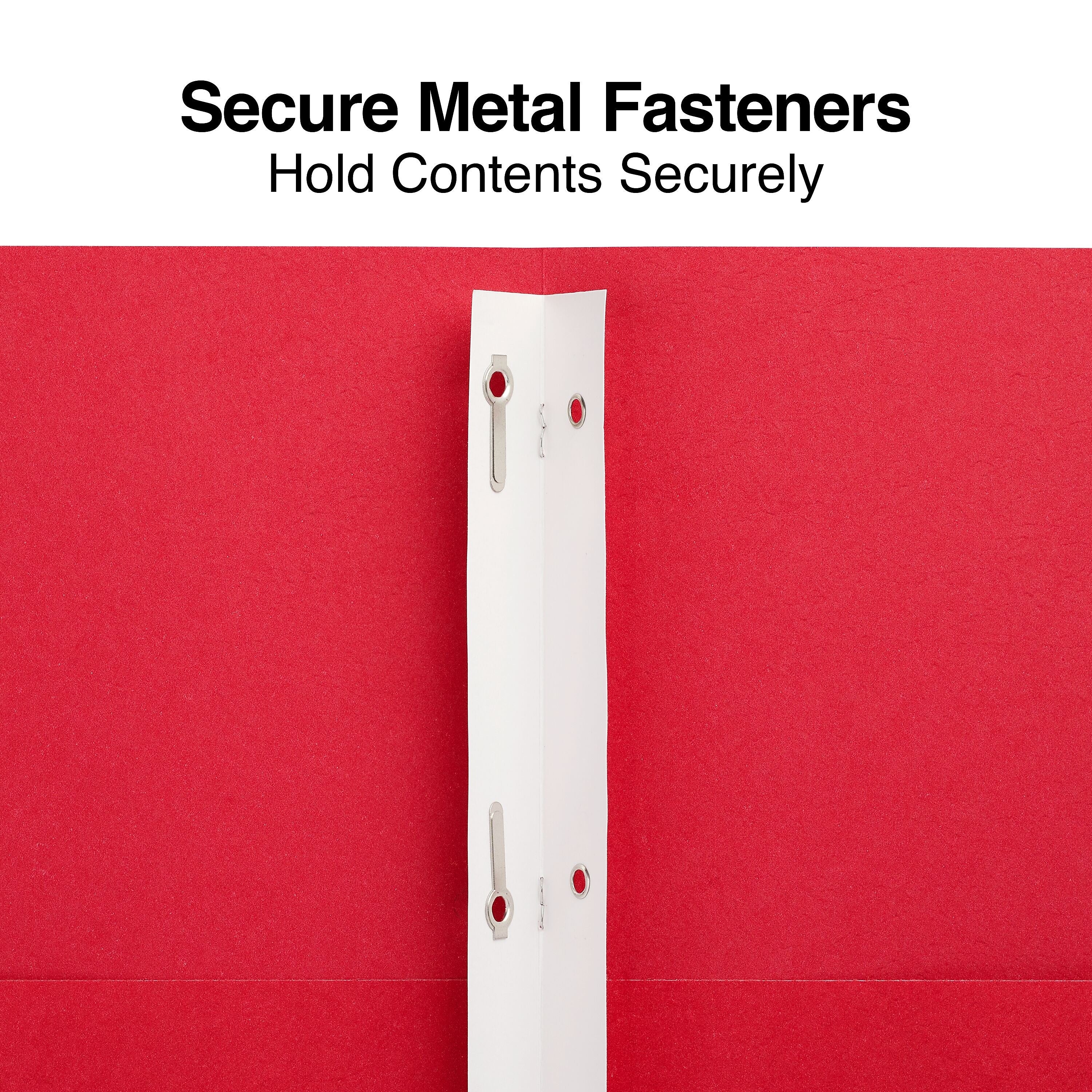 Staples 10% Recycled Smooth 2-Pocket Paper Presentation Folder with Fasteners, Assorted Colors, 10/Pack
