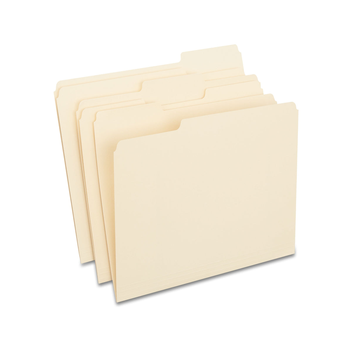 Staples® 100% Recycled File Folders, 1/3-Cut Tab, Letter Size, 100/Box