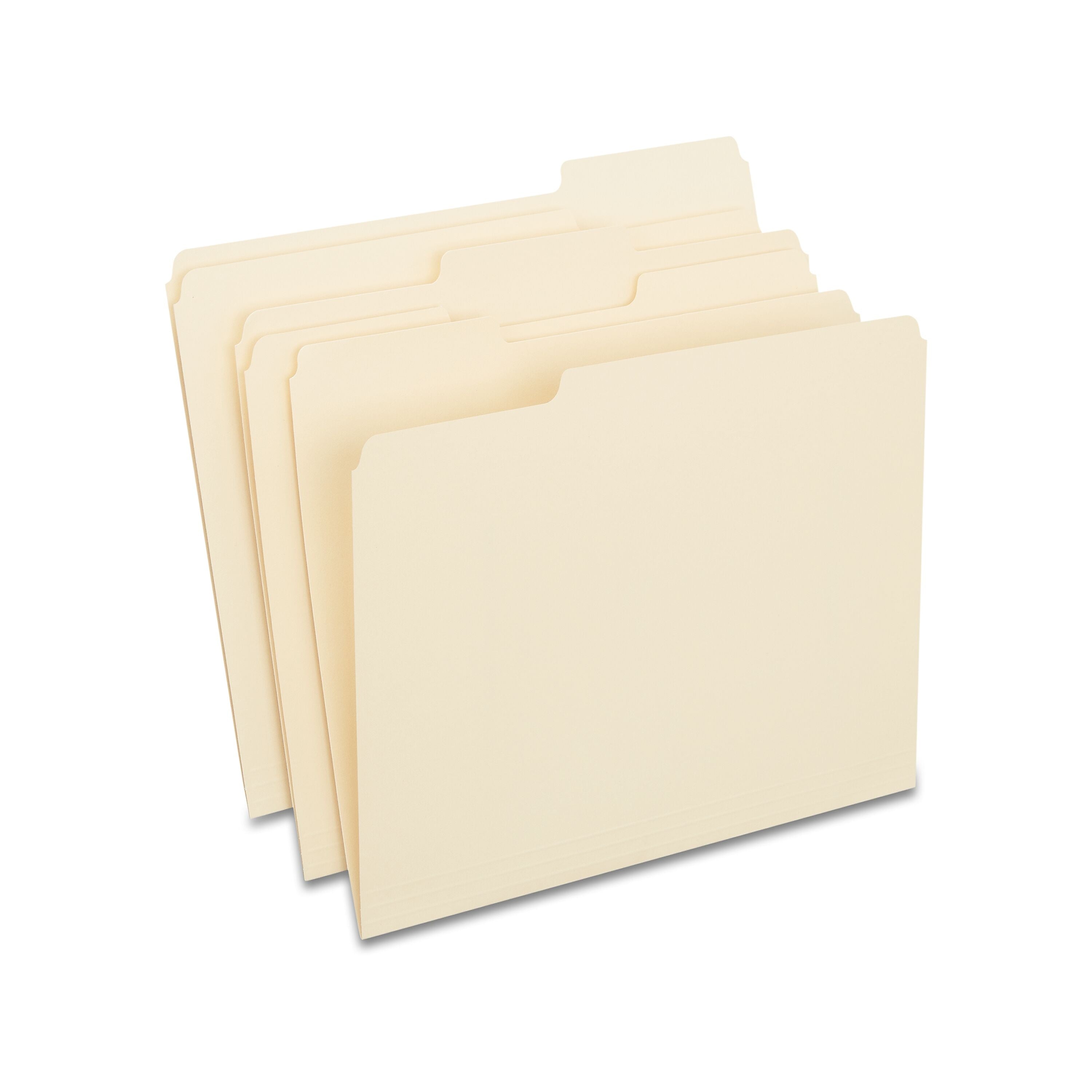 Staples 100% Recycled File Folders, 1/3-Cut Tab, Letter Size, Manila, 250/Box