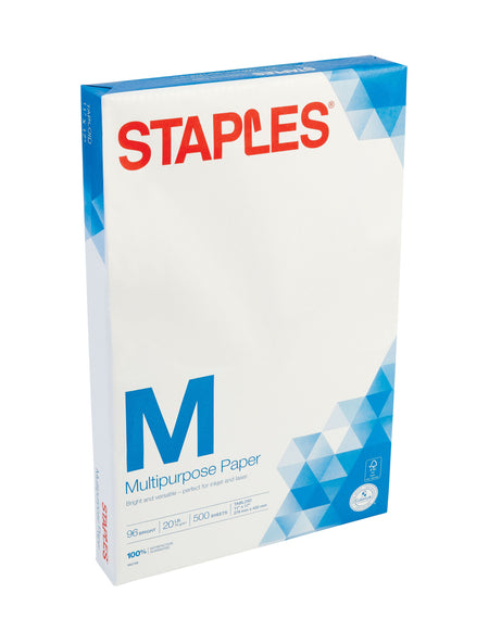 Staples 11" x 17" Multipurpose Paper, 20 lbs., 96 Brightness, 500/Ream