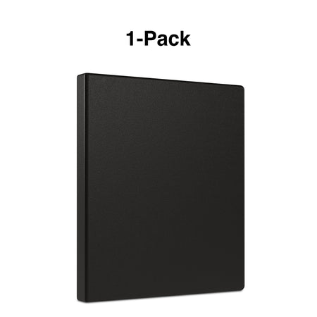 Staples 1/2" 3-Ring Non-View Binder, Black