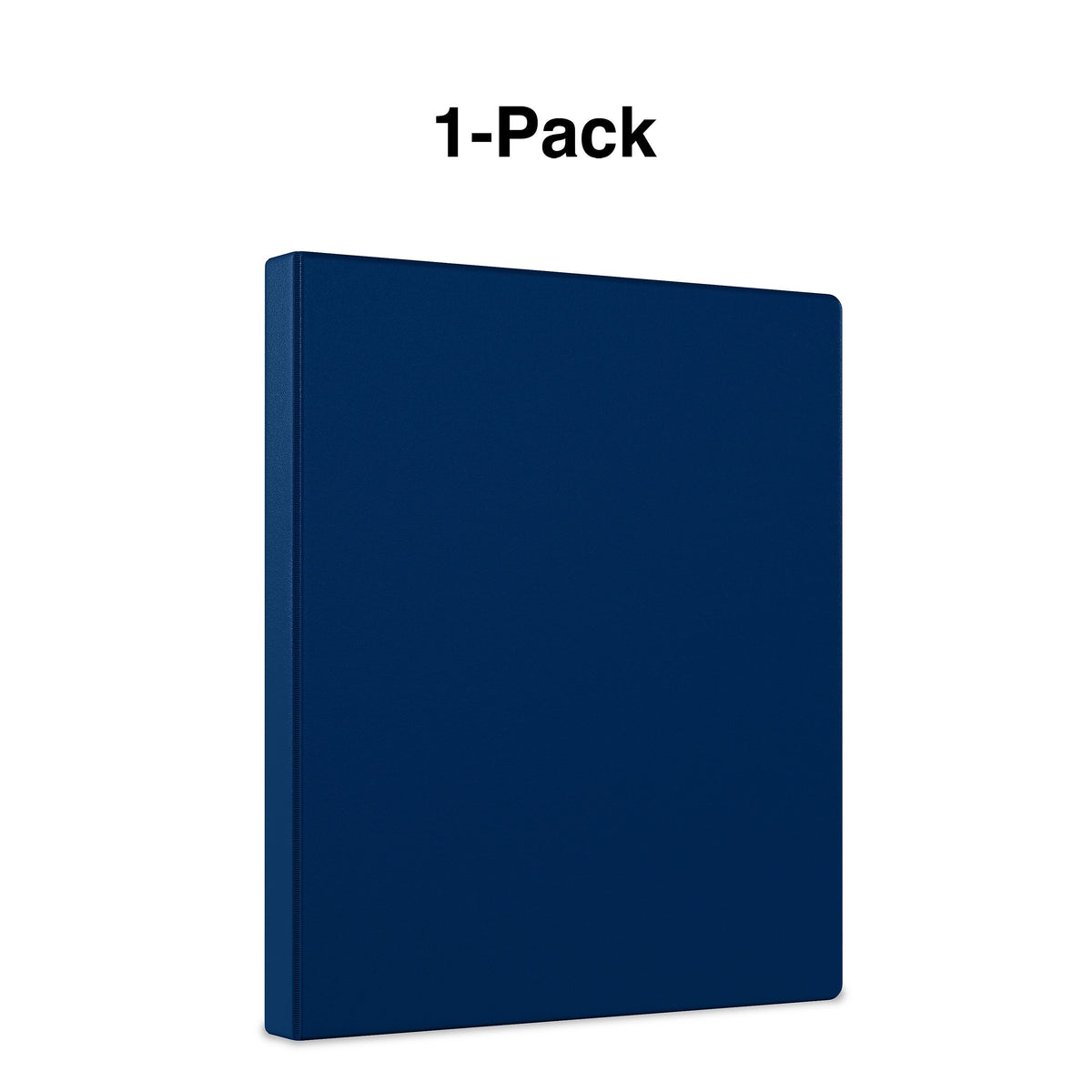 Staples 1/2" 3-Ring Non-View Binder, Navy