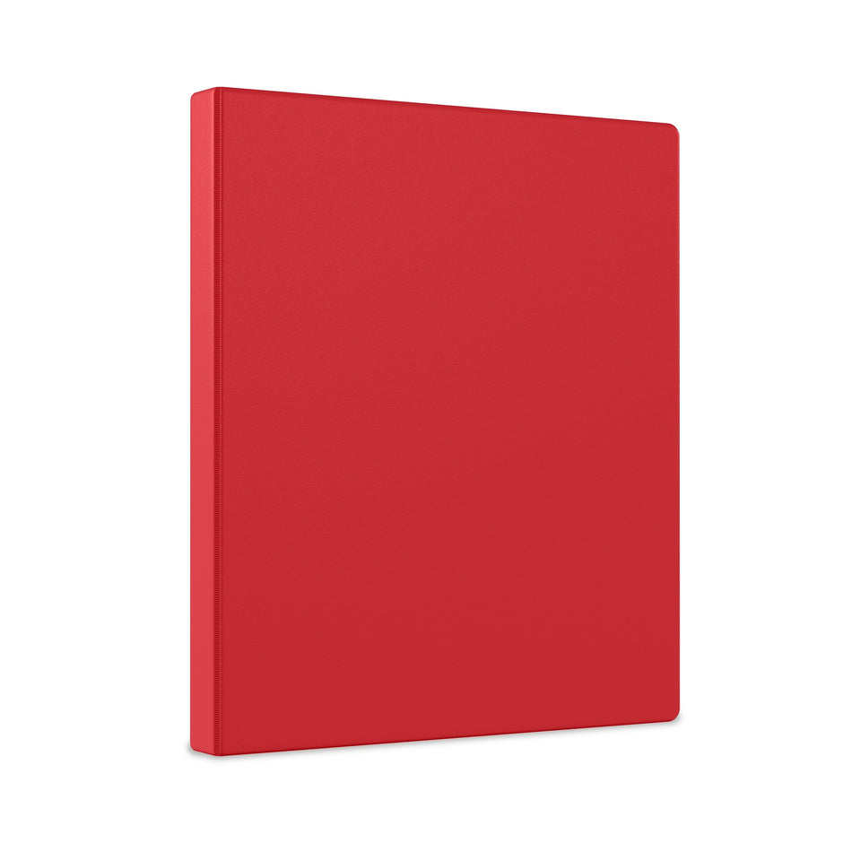 Staples 1/2" 3-Ring Non-View Binder, Red