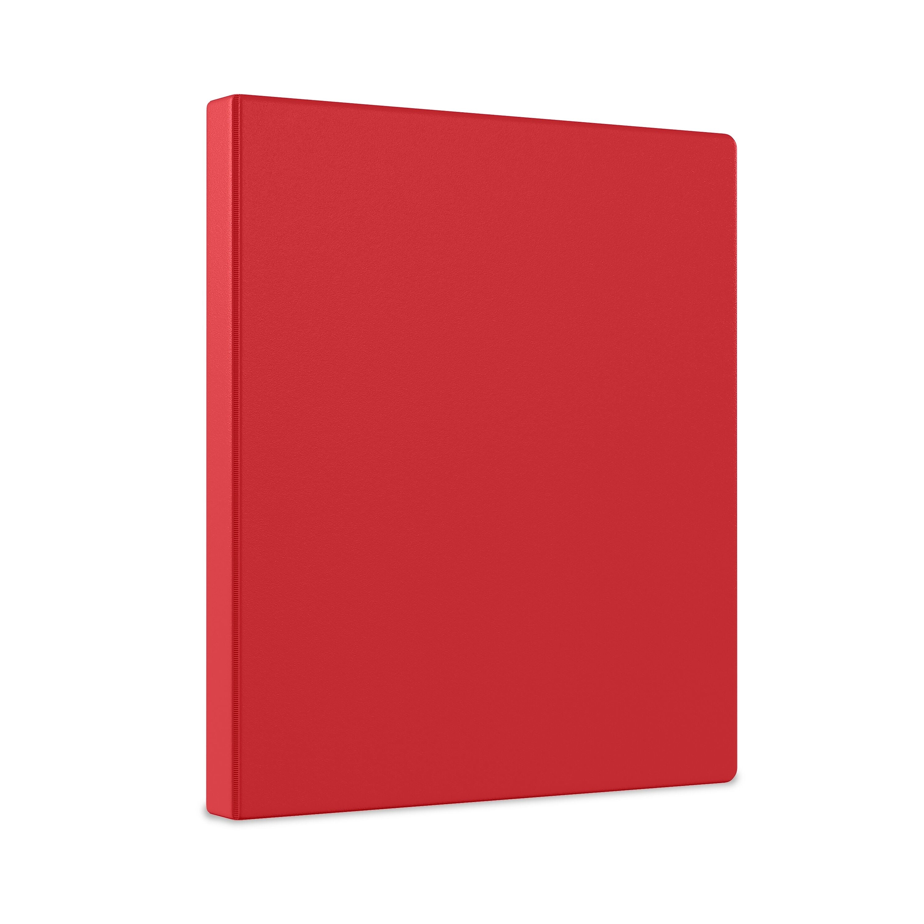 Staples 1/2" 3-Ring Non-View Binder, Red