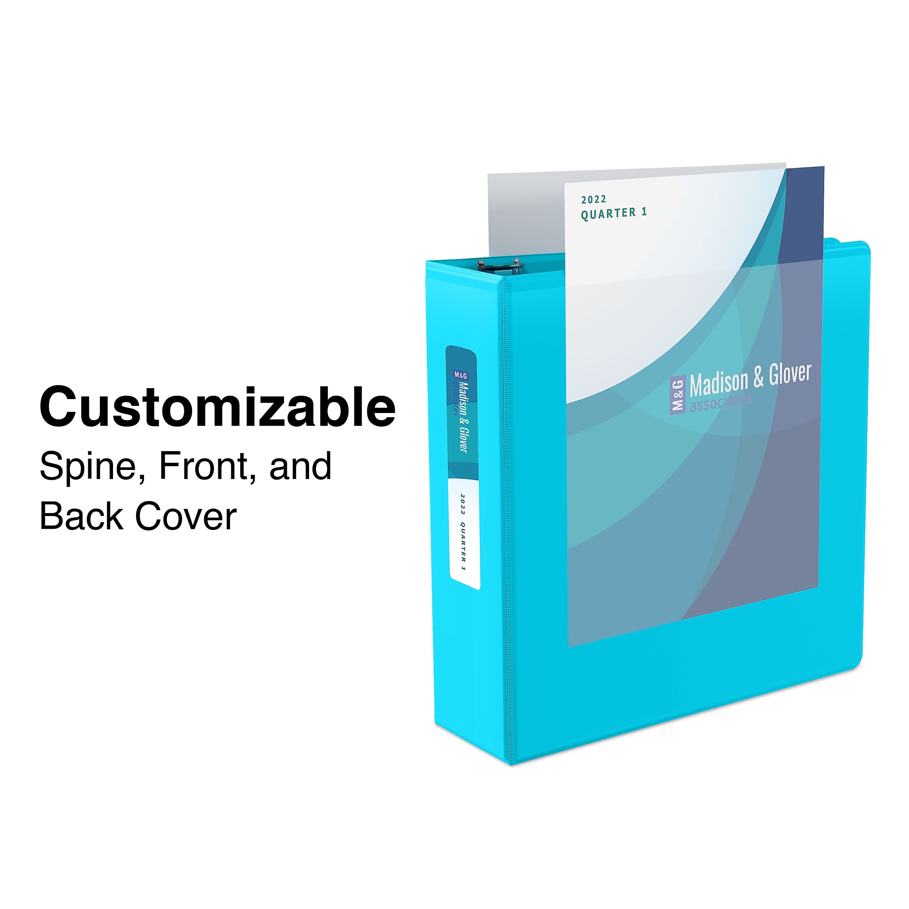 Staples 1/2" 3-Ring View Binder, D-Ring Teal