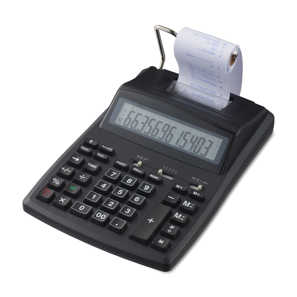 Staples 12-Digit Desktop Printing Calculator, Black