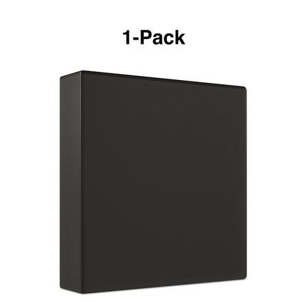 Staples 2" 3-Ring View Binder, Black