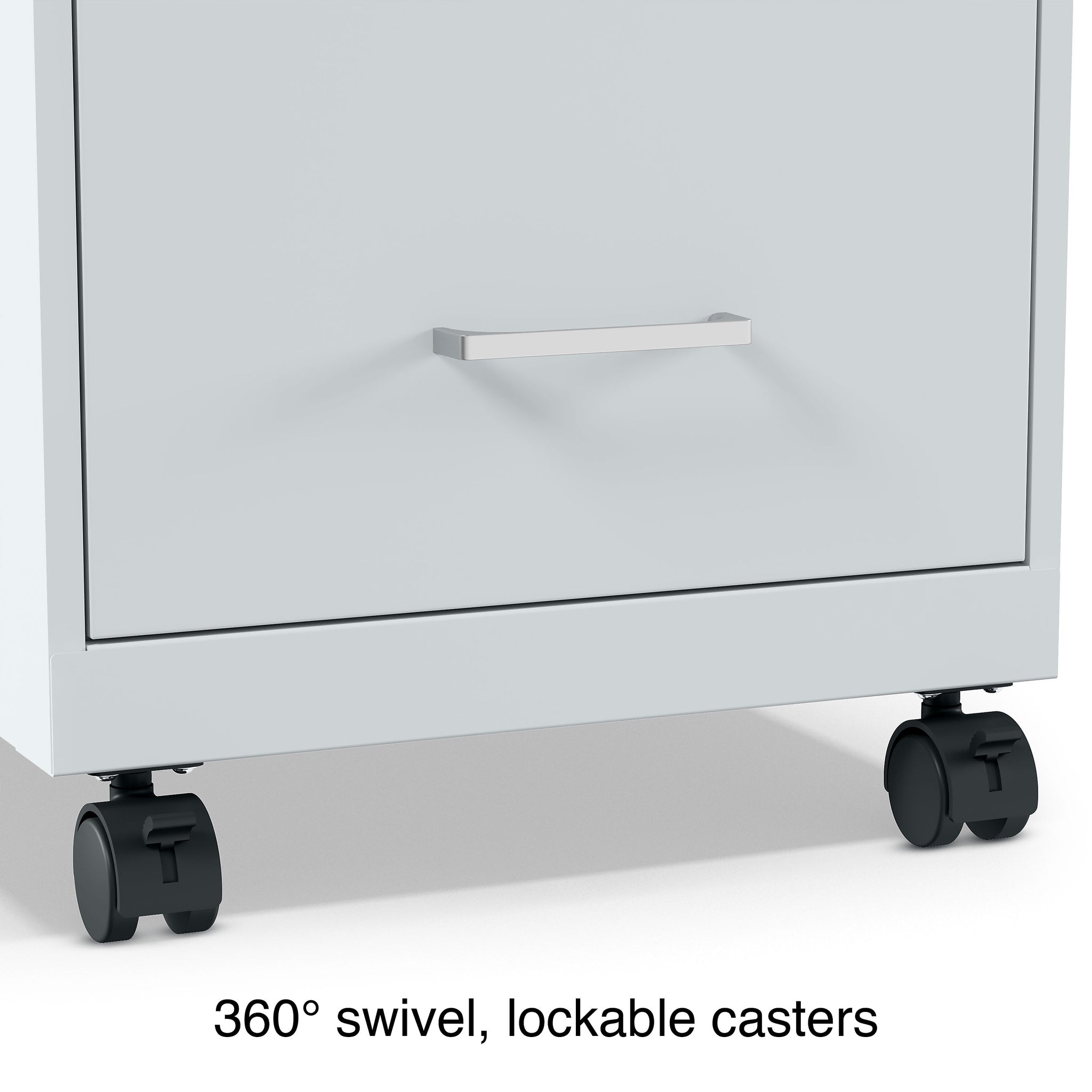 Staples 2-Drawer Light Duty Vertical File Cabinet, Locking, Letter, Gray, 18