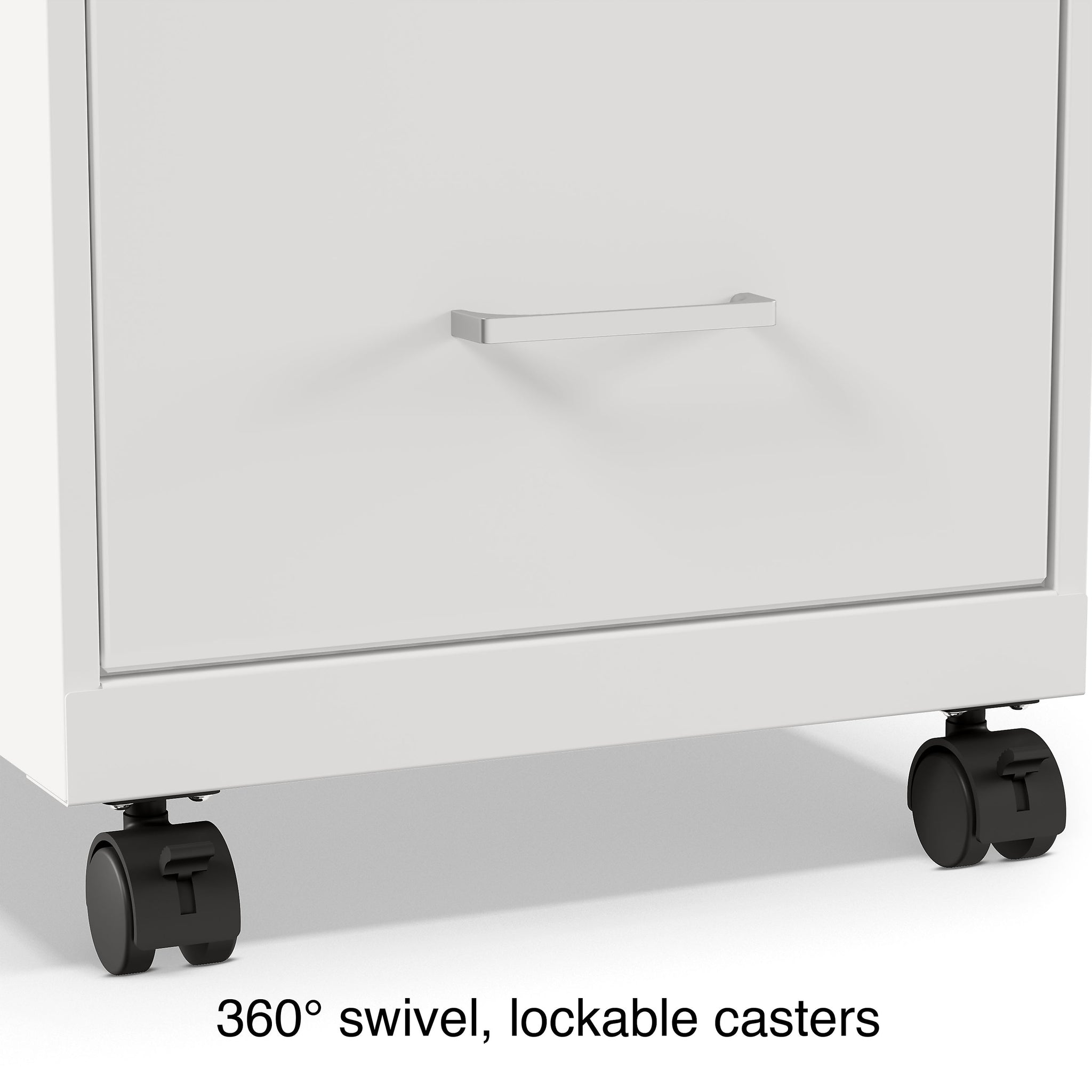 Staples® 2-Drawer Mobile Vertical File Cabinet, Letter Size, Lockable, 26.3