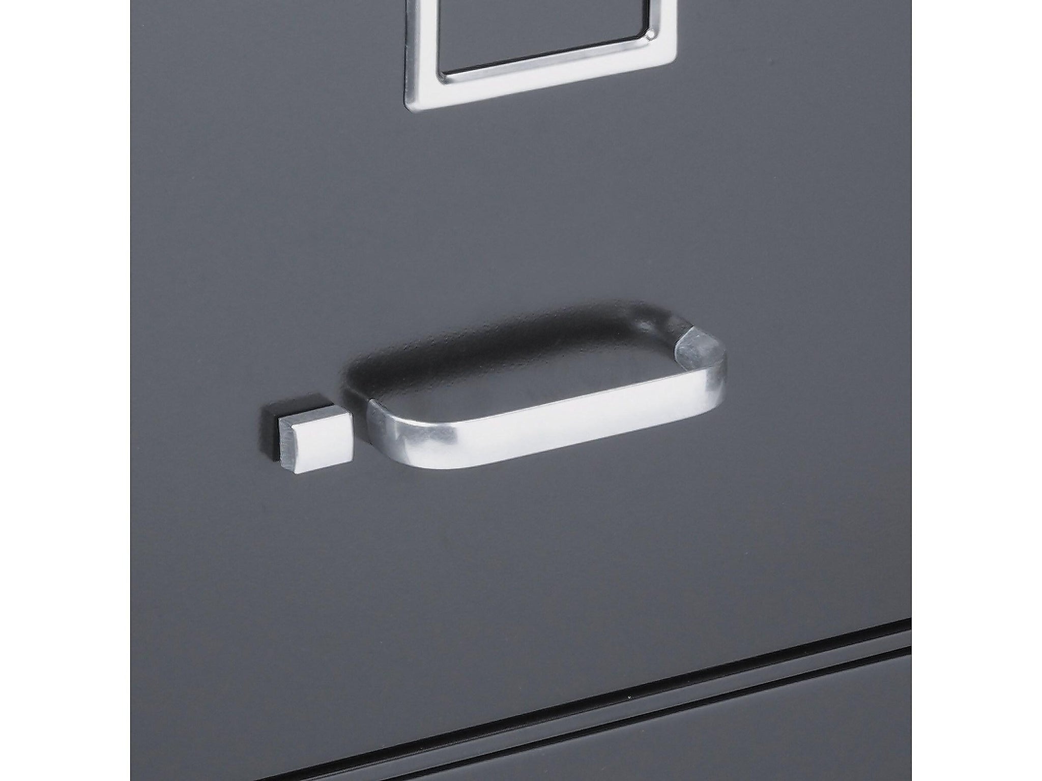 Staples 2-Drawer Vertical File Cabinet, Locking, Letter, Black, 25