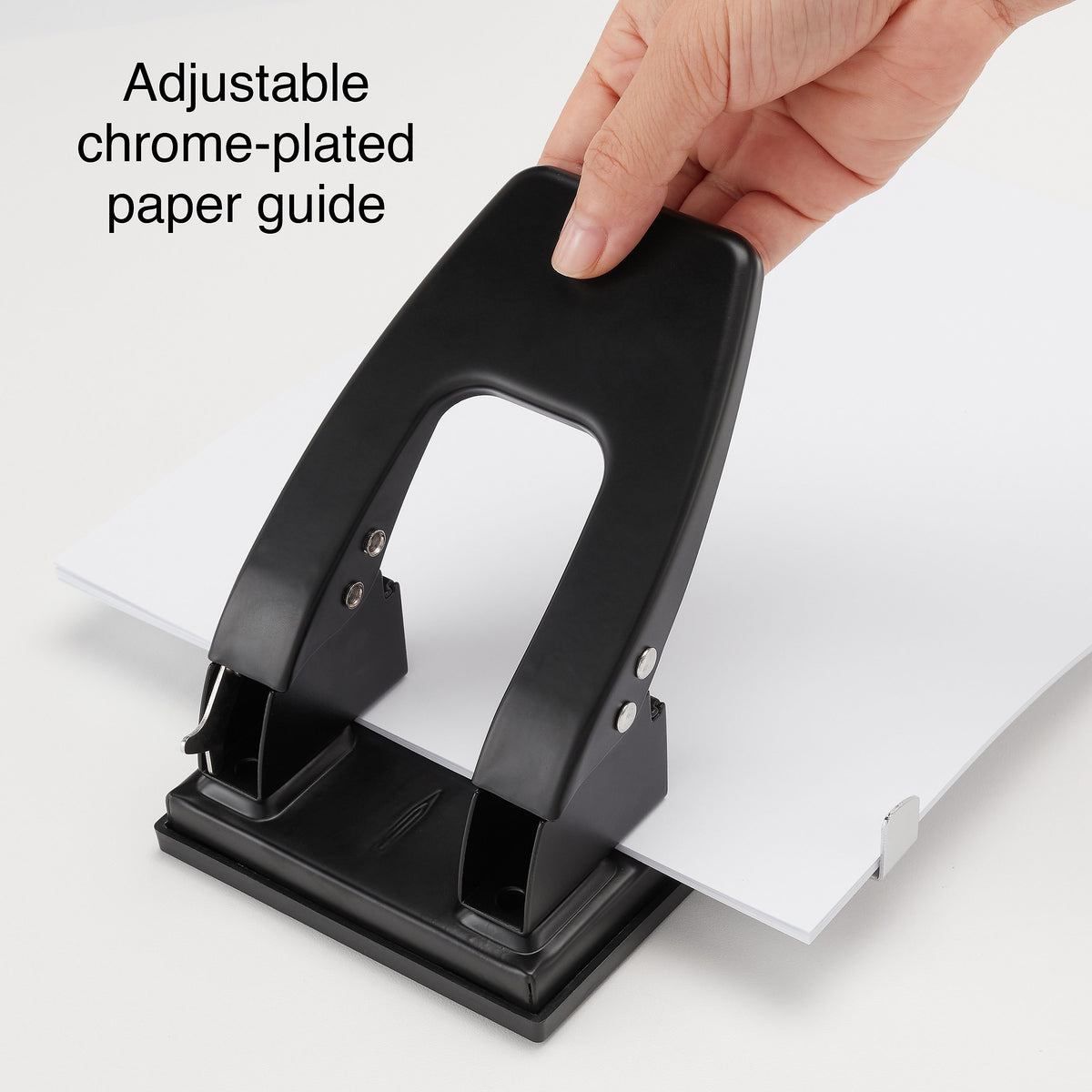 Staples 2-Hole Punch, 28 Sheet Capacity, Black