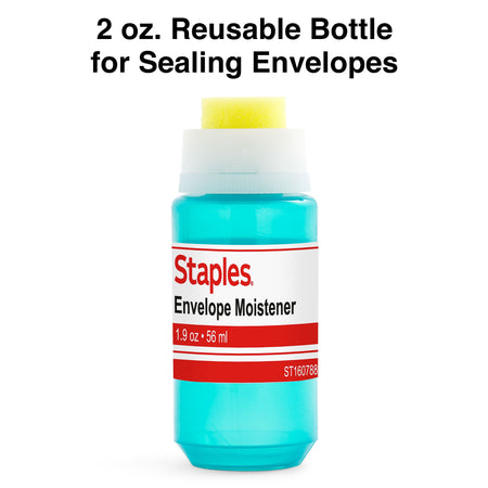 Staples 2 oz. Envelope Moistener, Blue