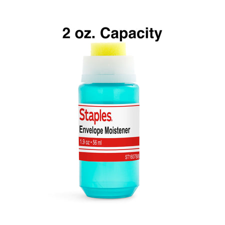 Staples 2 oz. Envelope Moistener, Blue