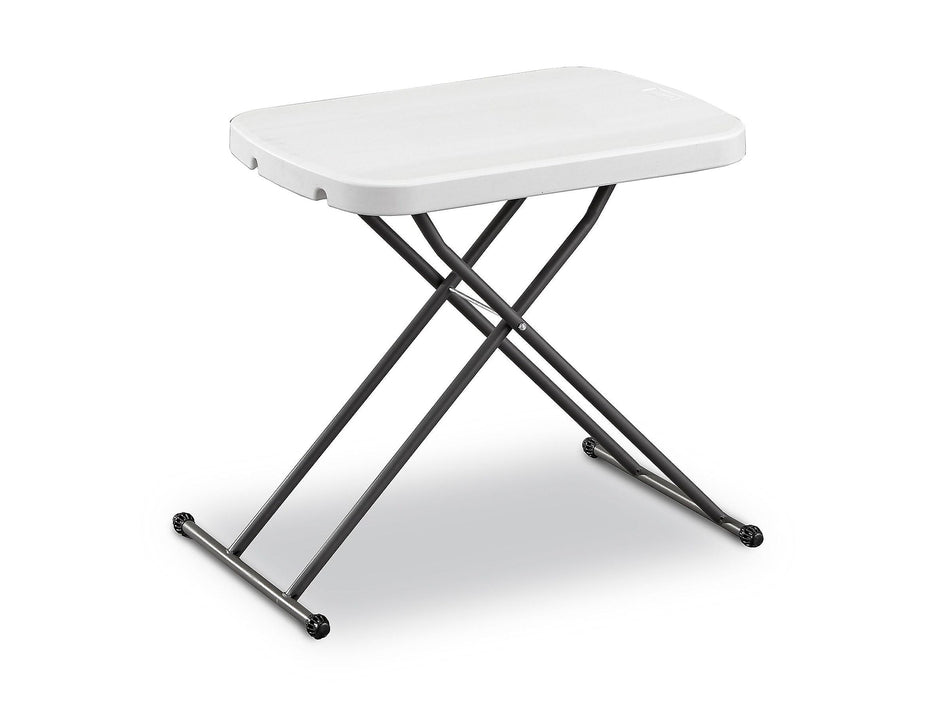 Staples® 25.5" x 17.8" Heavy Duty Folding Table, White