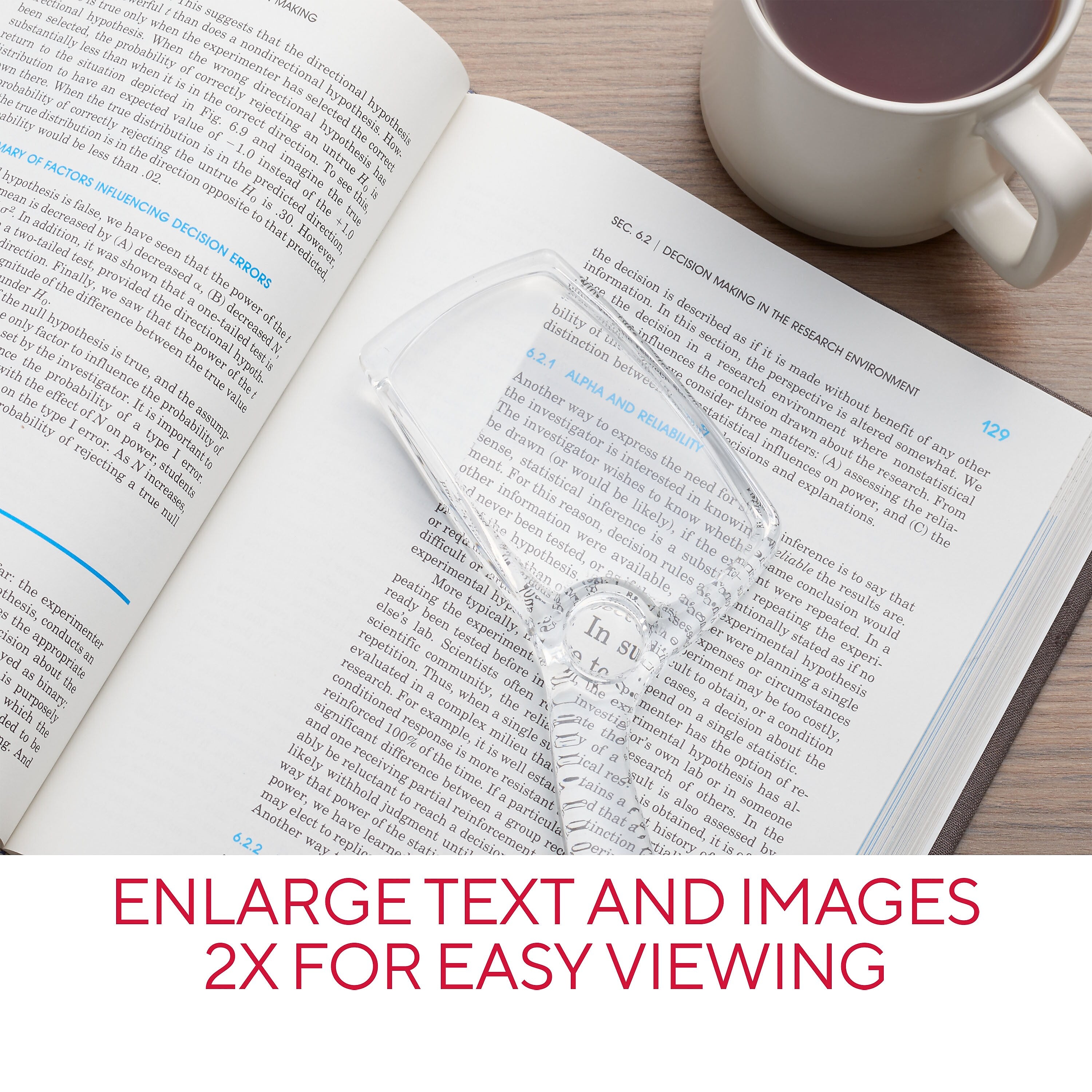 Staples 2x Handheld Magnifier