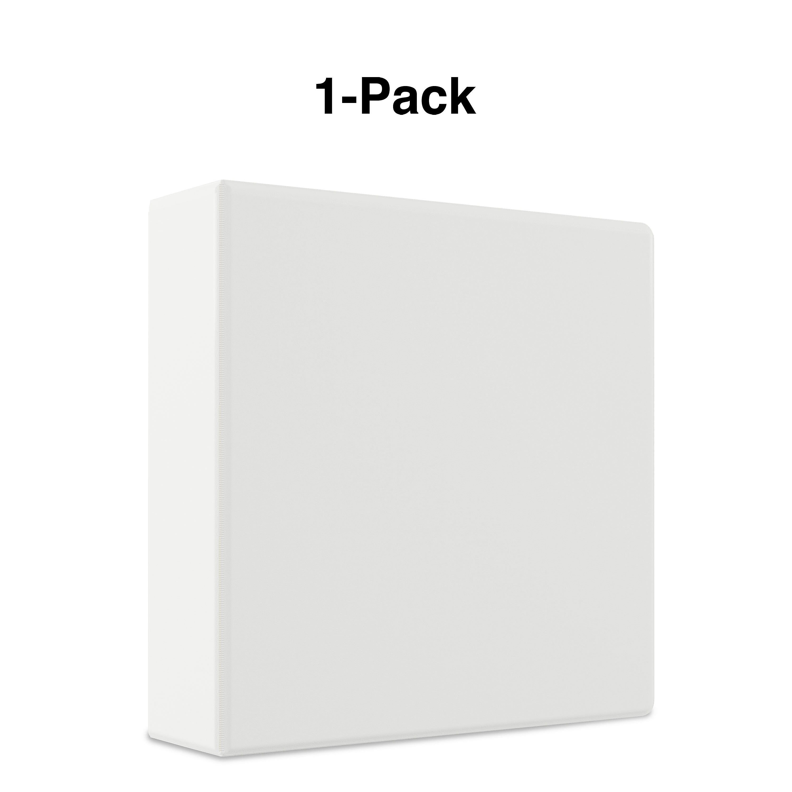 Staples 3" 3-Ring View Binder, White