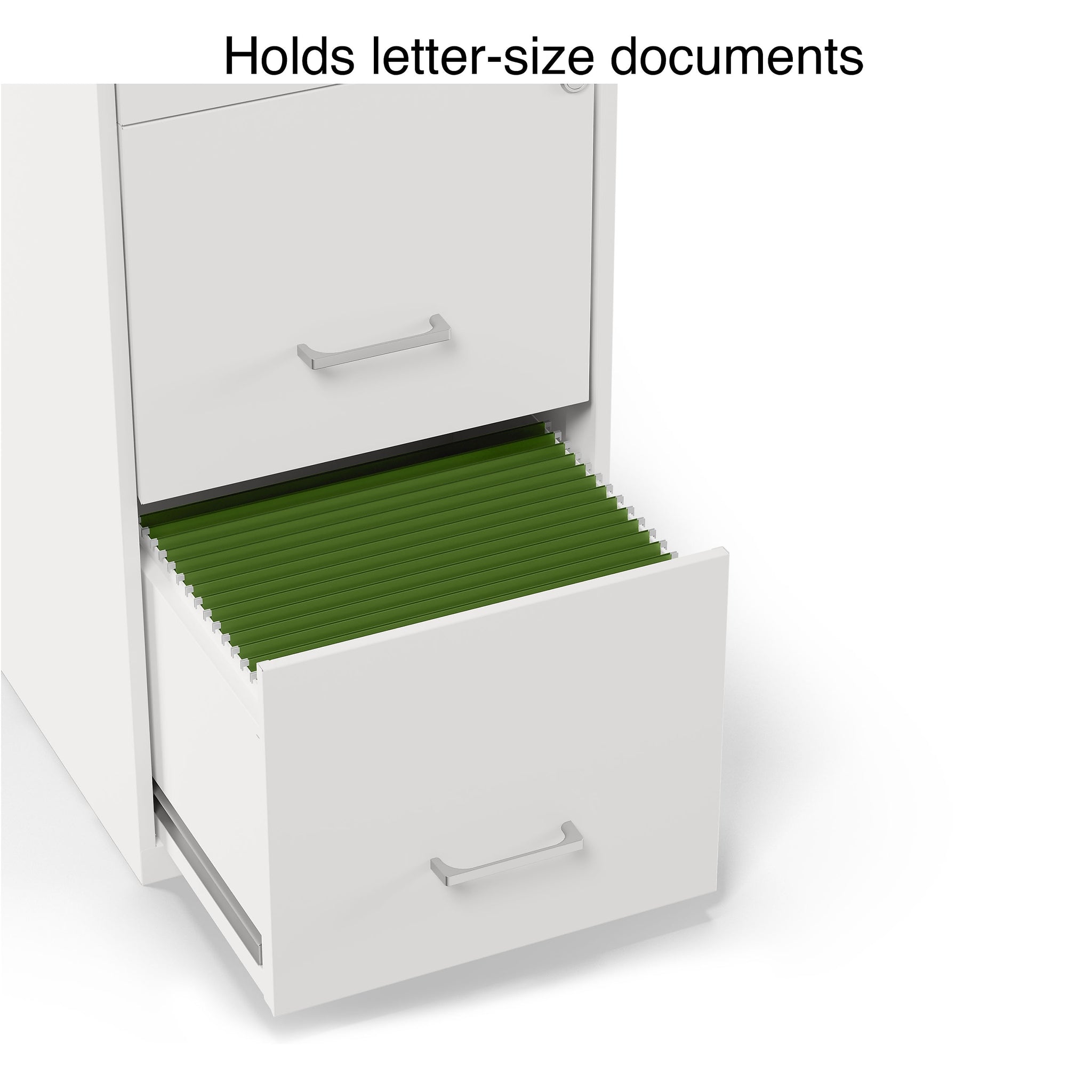 Staples 3-Drawer Light Duty Vertical File Cabinet, Locking, Letter, White, 18