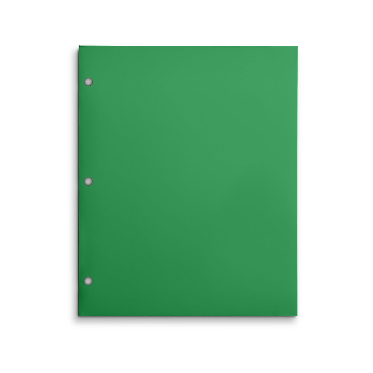 Staples 3-Hole Punched 4-Pocket Paper Folder, Green