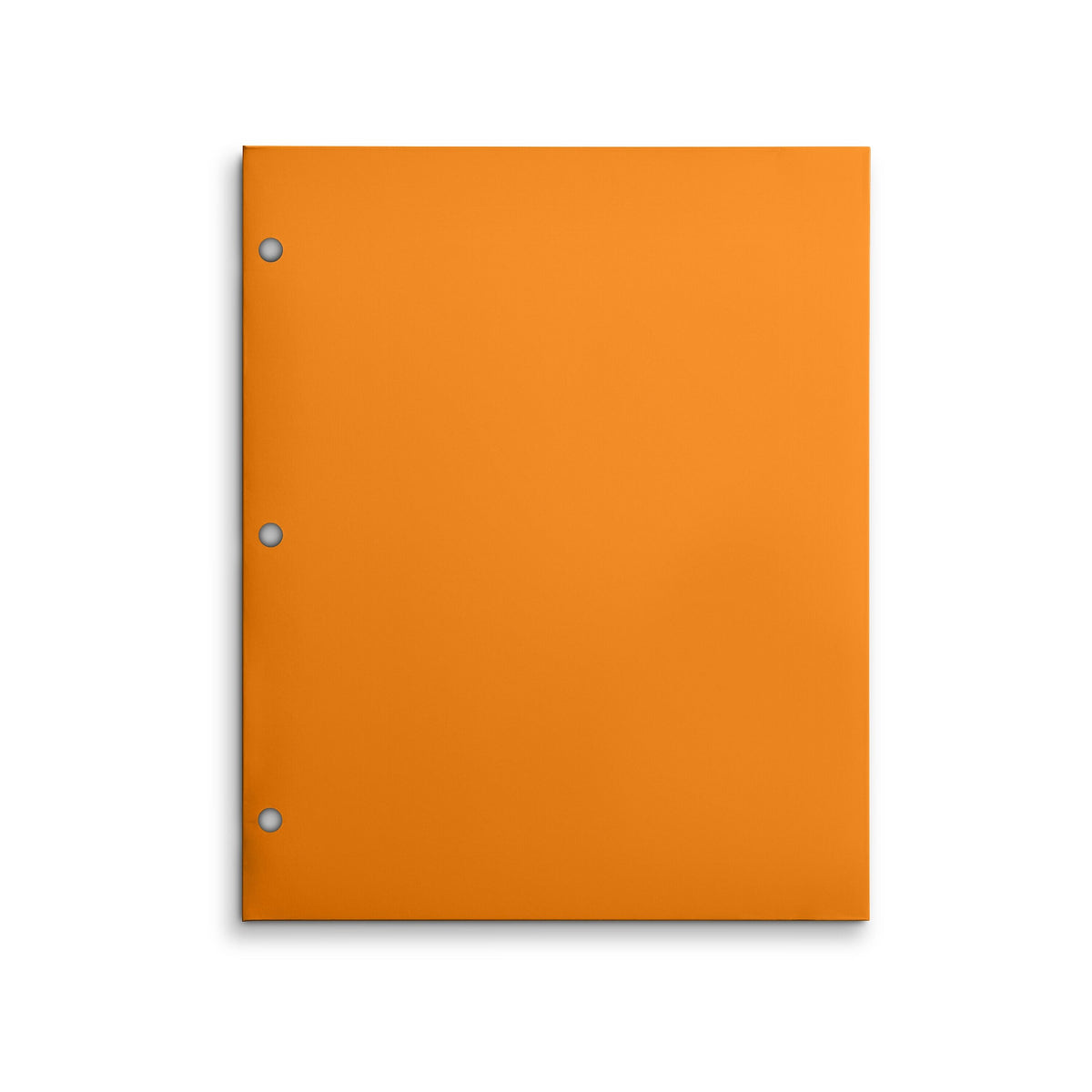 Staples 3-Hole Punched 4-Pocket Paper Folder, Orange