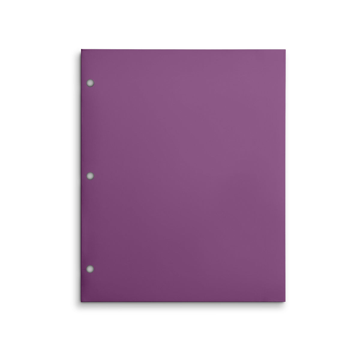 Staples 3-Hole Punched 4-Pocket Paper Folder, Purple