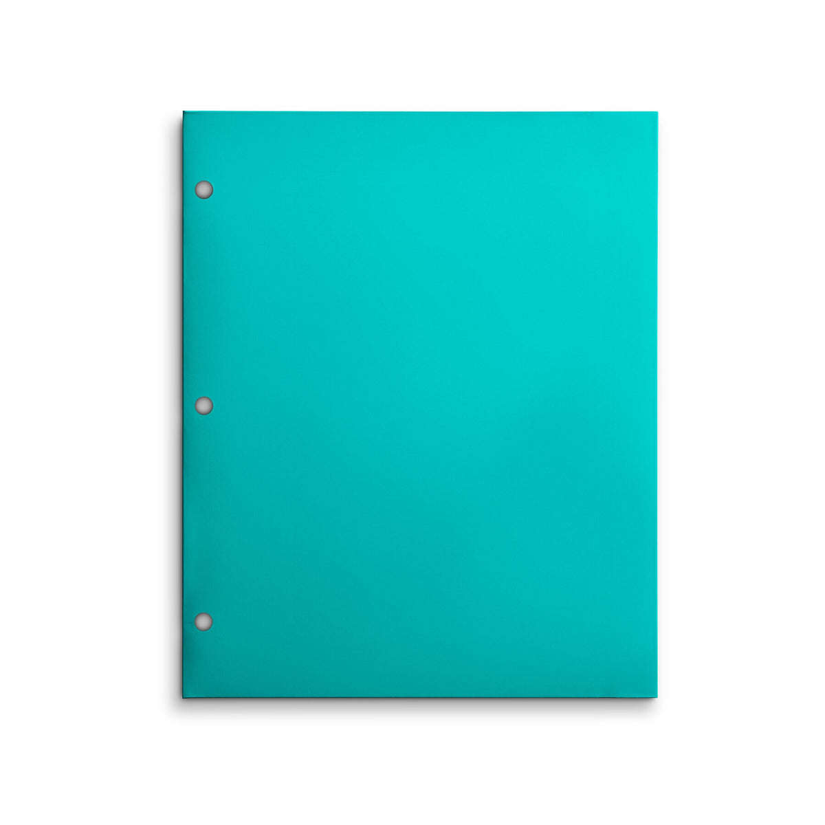 Staples 3-Hole Punched 4-Pocket Paper Folder, Teal