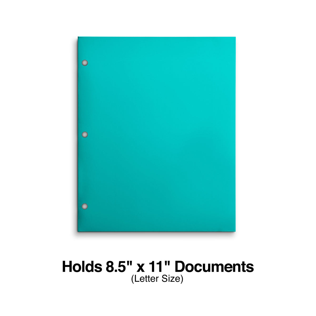 Staples 3-Hole Punched 4-Pocket Paper Folder, Teal