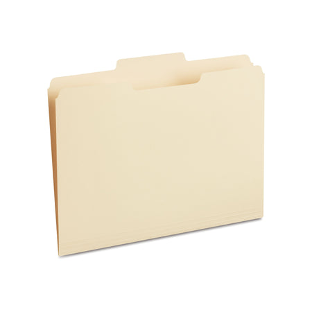 Staples 30% Recycled File Folders, 1/3-Cut Tab, Letter Size, Manila, 100/Box