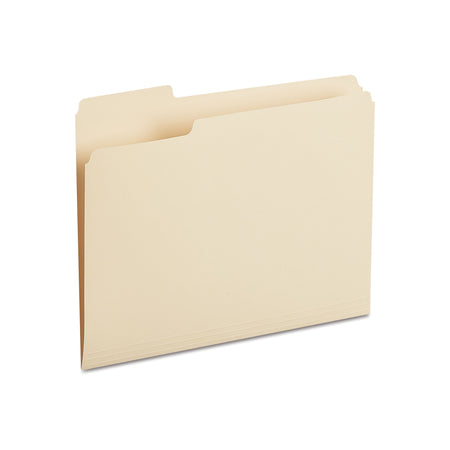 Staples® 30% Recycled File Folders, 1/3-Cut Tab, Letter Size, Manilla, 100/Box