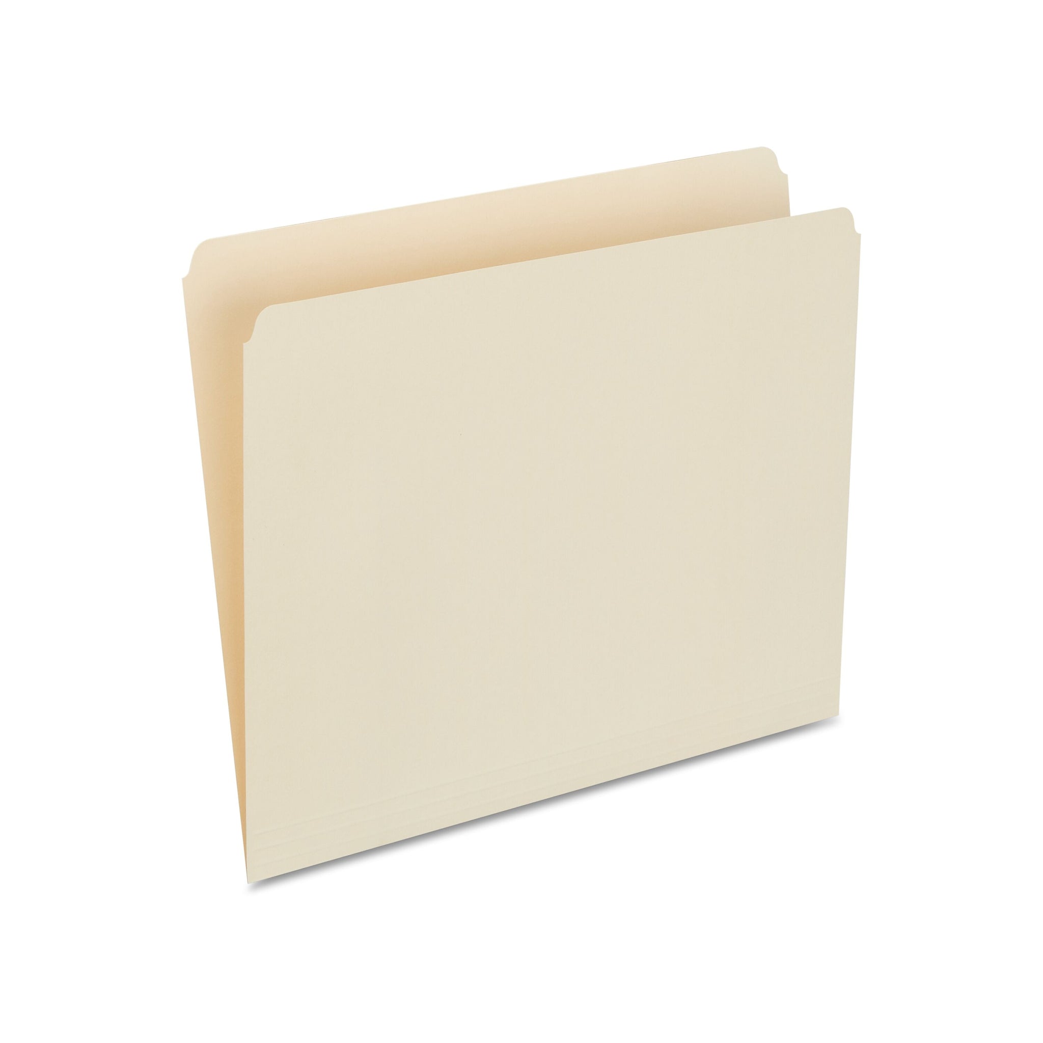 Staples 30% Recycled File Folders, Single Tab, Letter Size, Manila, 100/Box