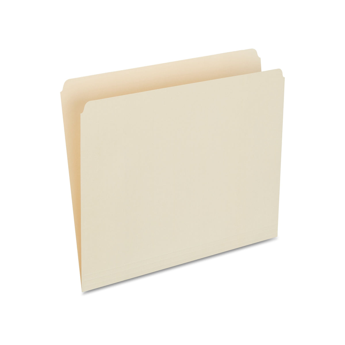 Staples® 30% Recycled File Folders, Single Tab, Letter Size, Manilla, 100/Box