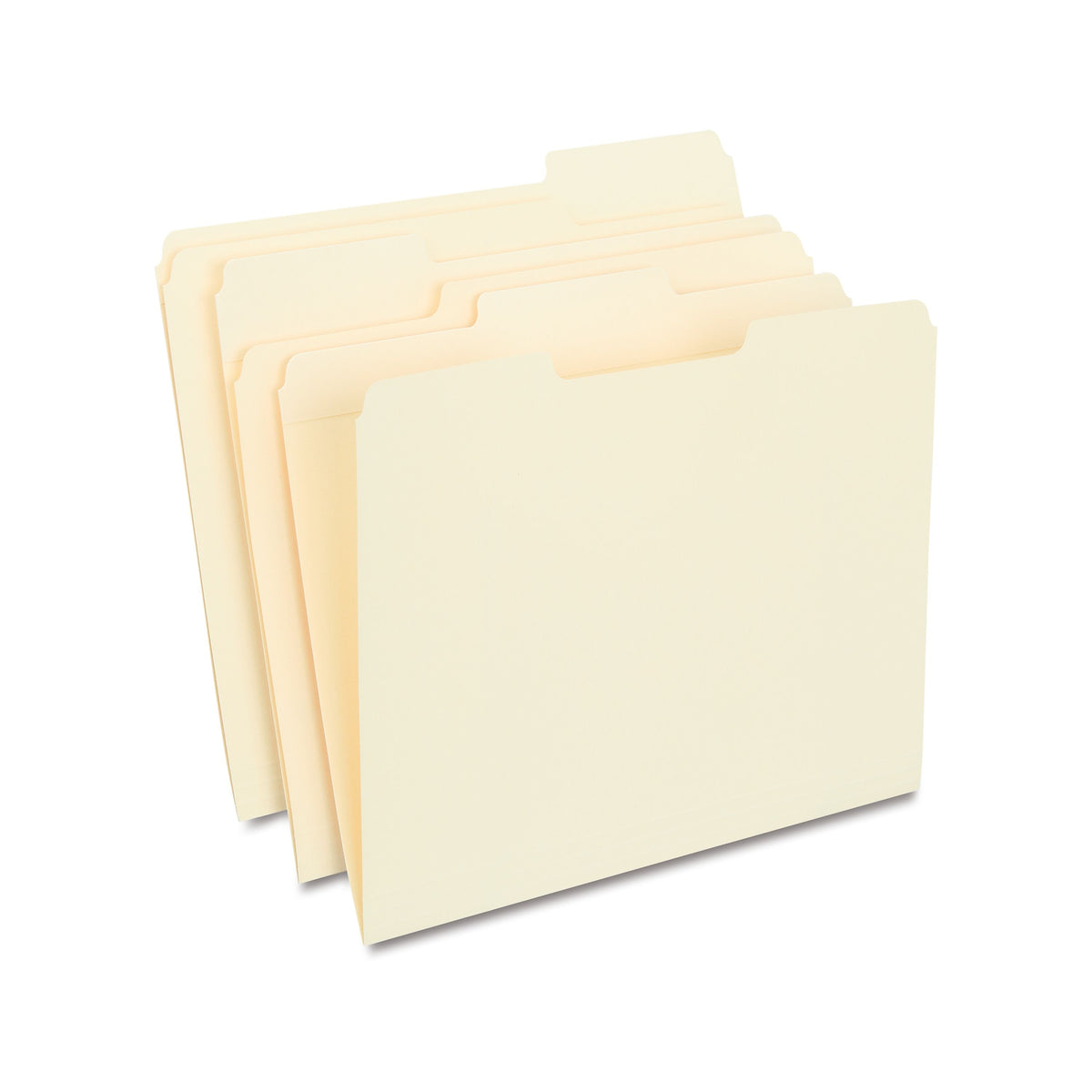 Staples® 30% Recycled Reinforced File Folders, 1/3-Cut Tab, Letter Size, Manilla, 100/Box