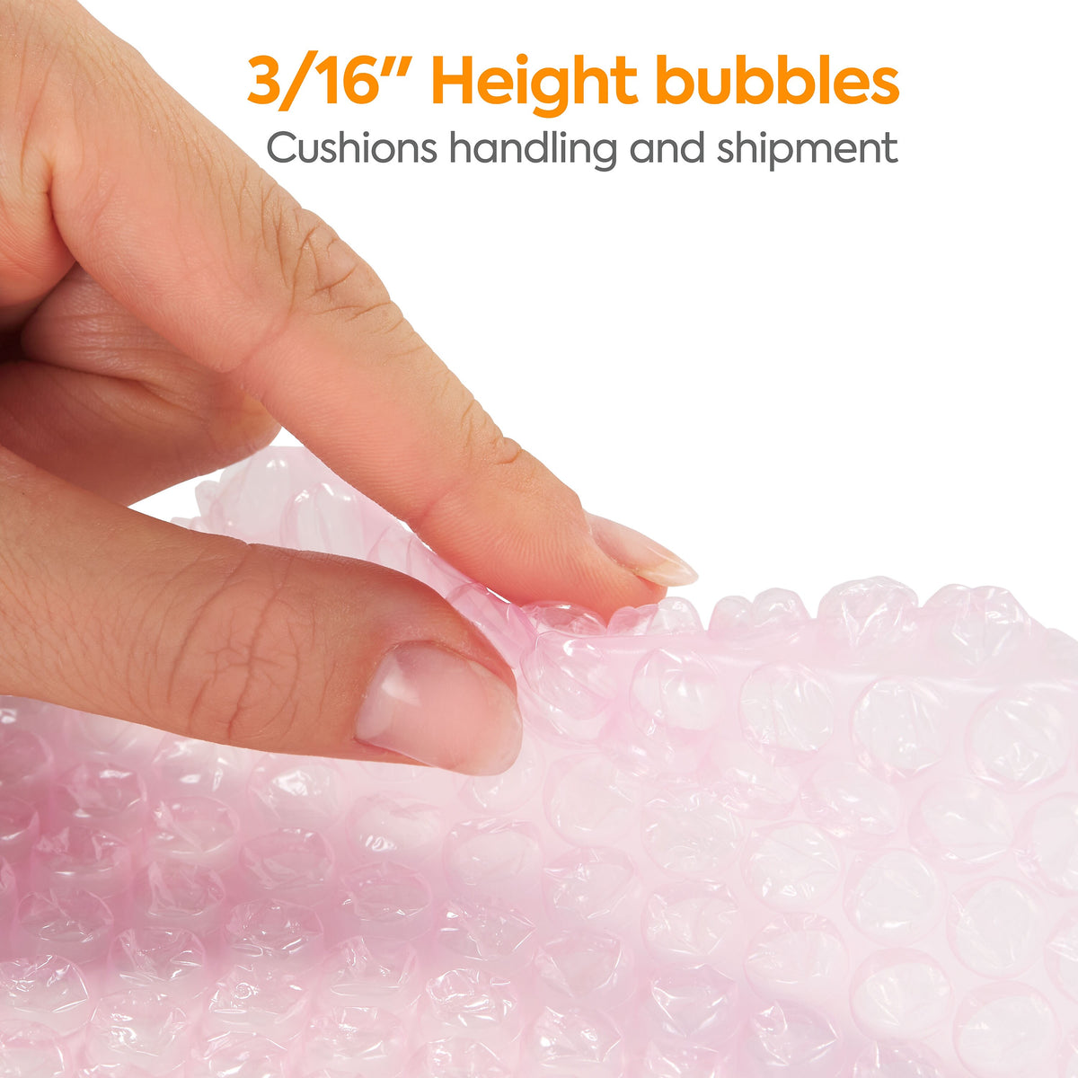 Staples 3/16" Anti-Static Bubble Roll, 24" x 30', AF23Pink