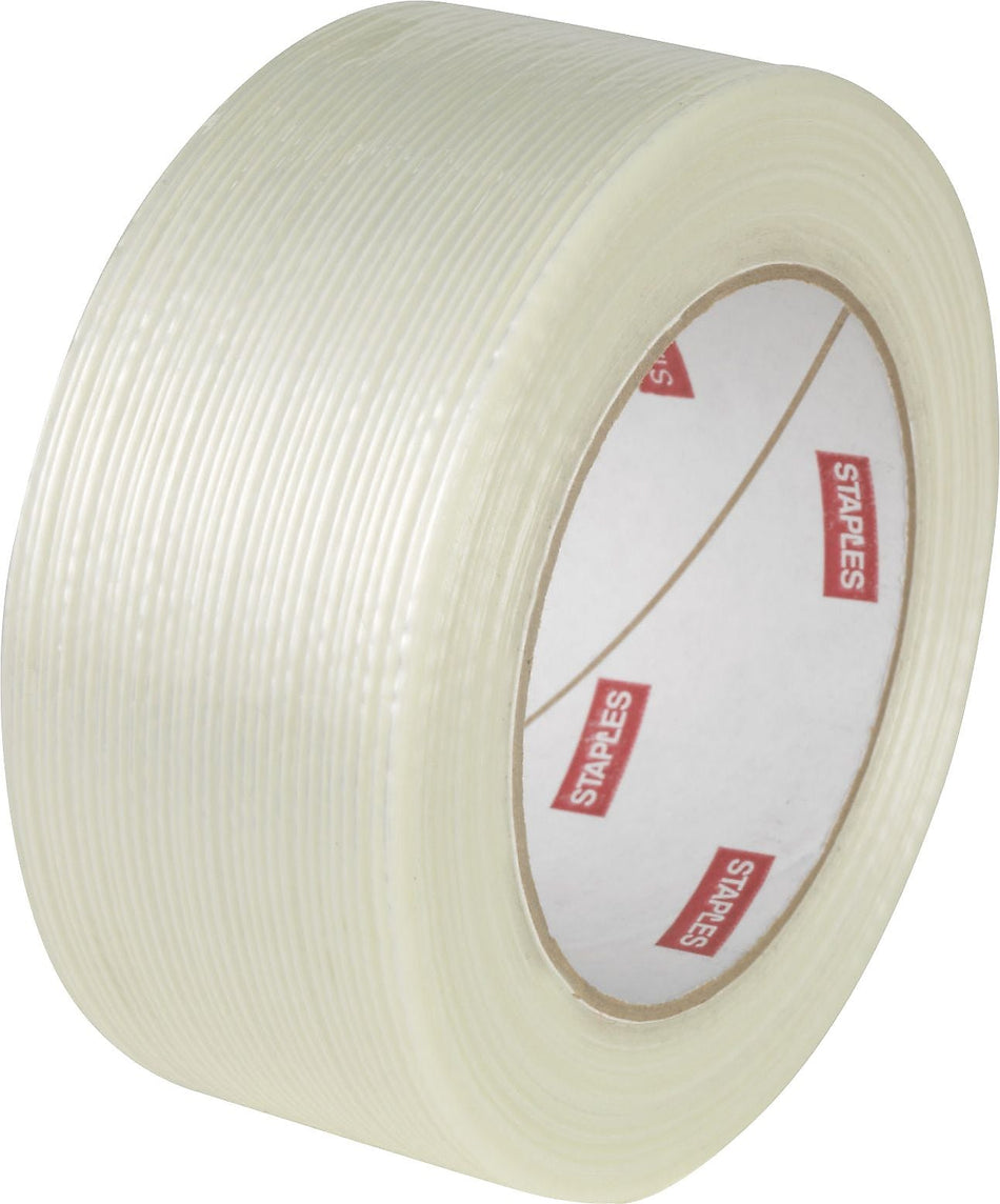 Staples® 4 mil. Filament Tape, 1.9" x 60 yards, 3" Core, 6/Pack