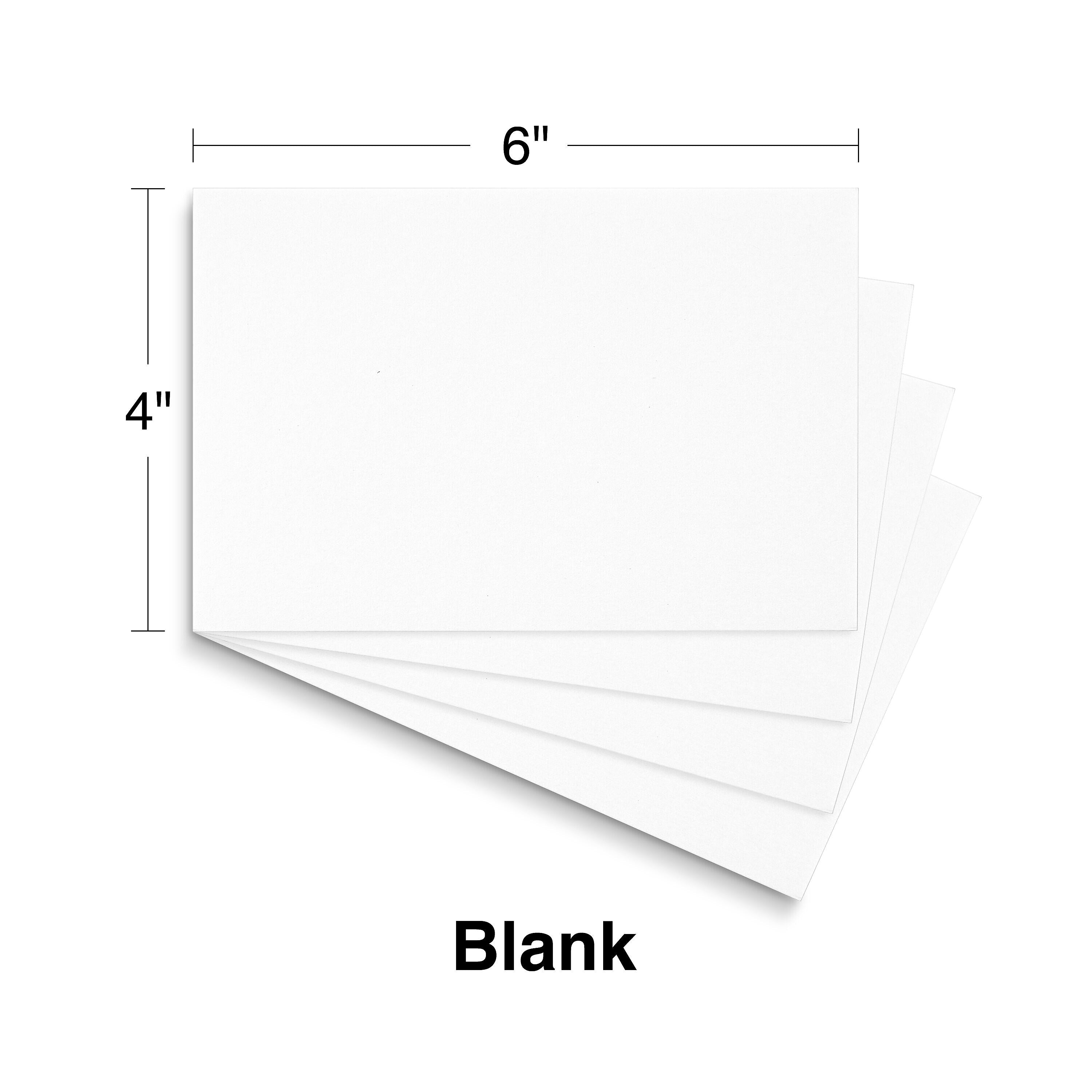 Staples 4" x 6" Index Cards, Blank, White, 500/Pack