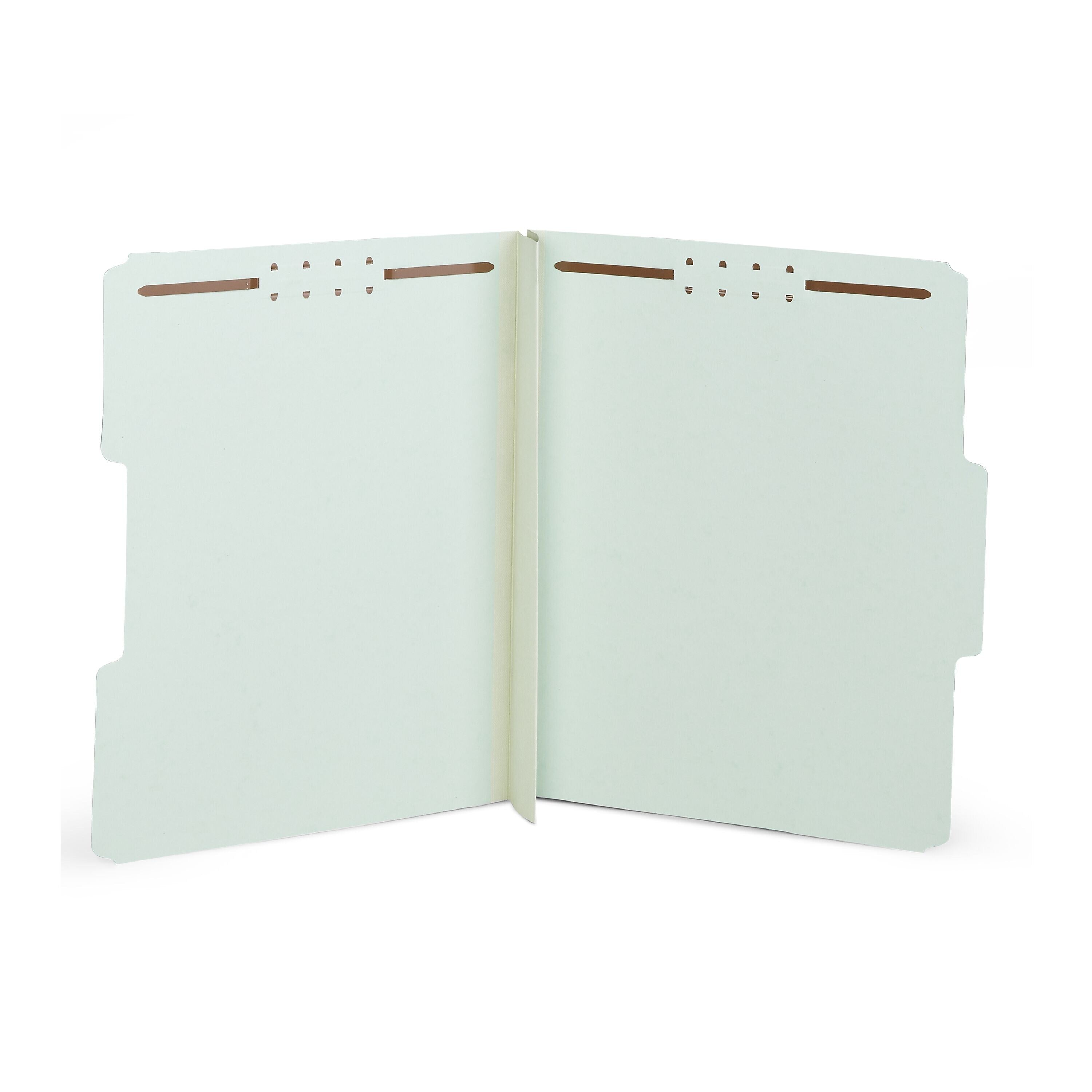 Staples® 60% Recycled Classification Folder, 3" Expansion, Letter Size, Light Green, 25/Box