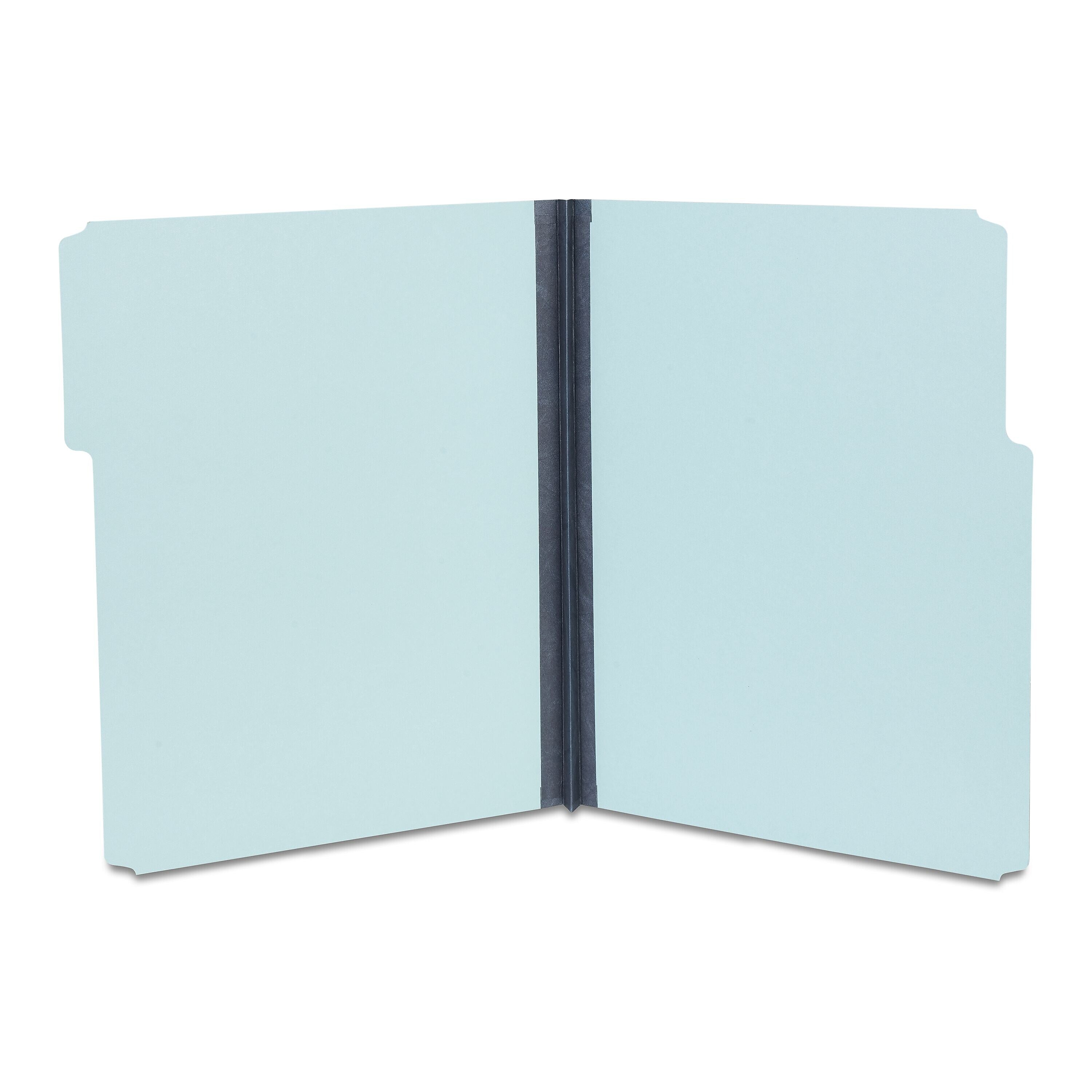 Staples 60% Recycled Heavyweight File Folders, 1/3-Cut Tab, Letter Size, Blue, 25/Box