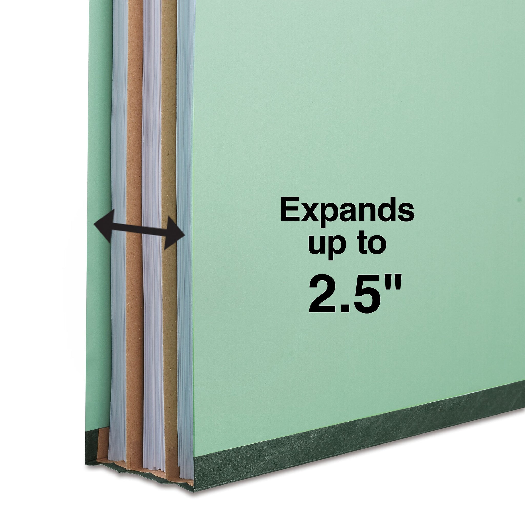 Staples® 60% Recycled Pressboard Classification Folder, 2-Dividers, 2 1/2