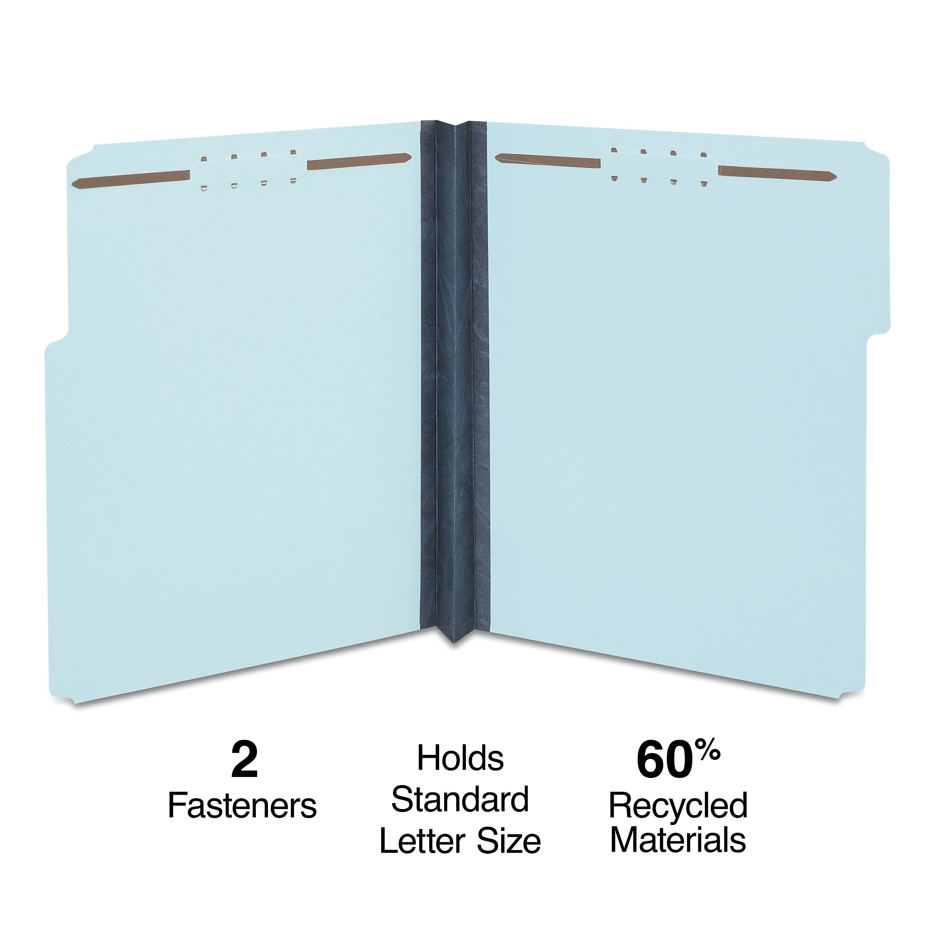 Staples® 60% Recycled Pressboard Classification Folder, 2