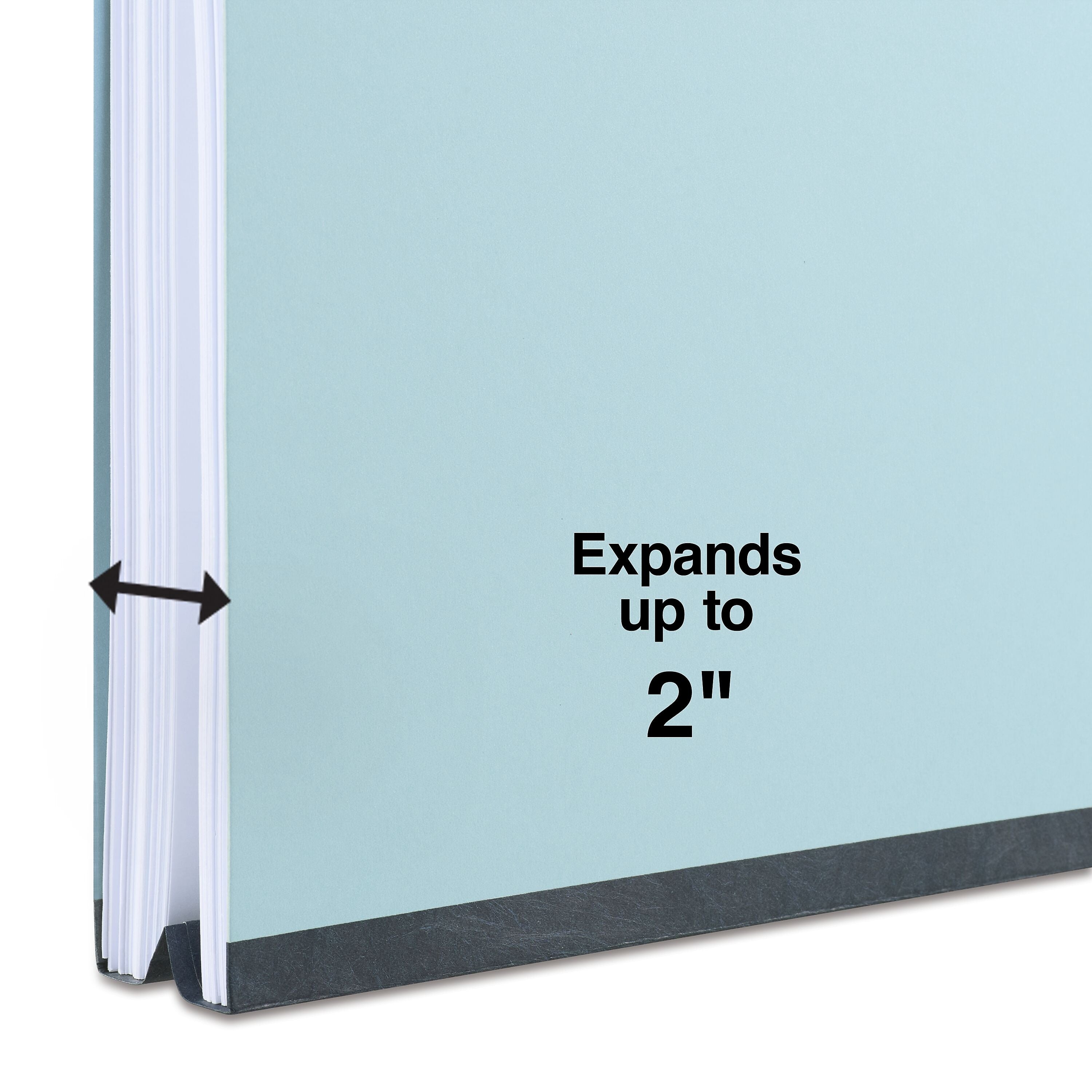 Staples® 60% Recycled Pressboard Classification Folder, 2