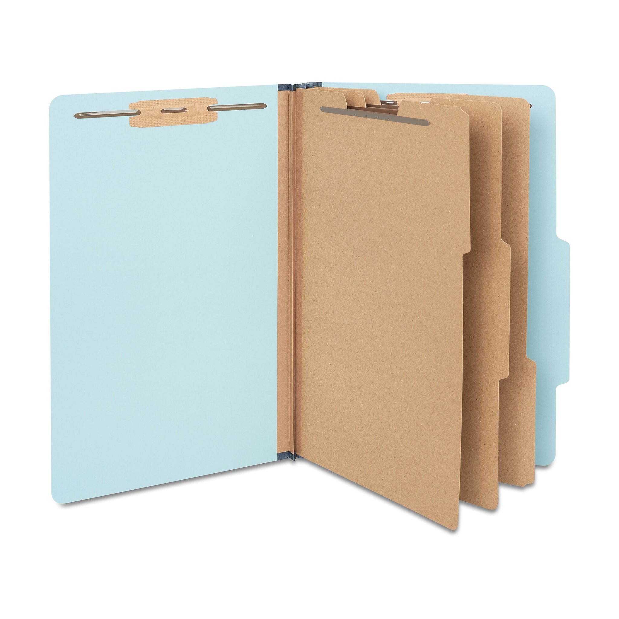 Staples® 60% Recycled Pressboard Classification Folder, 3-Dividers, 3 1/2