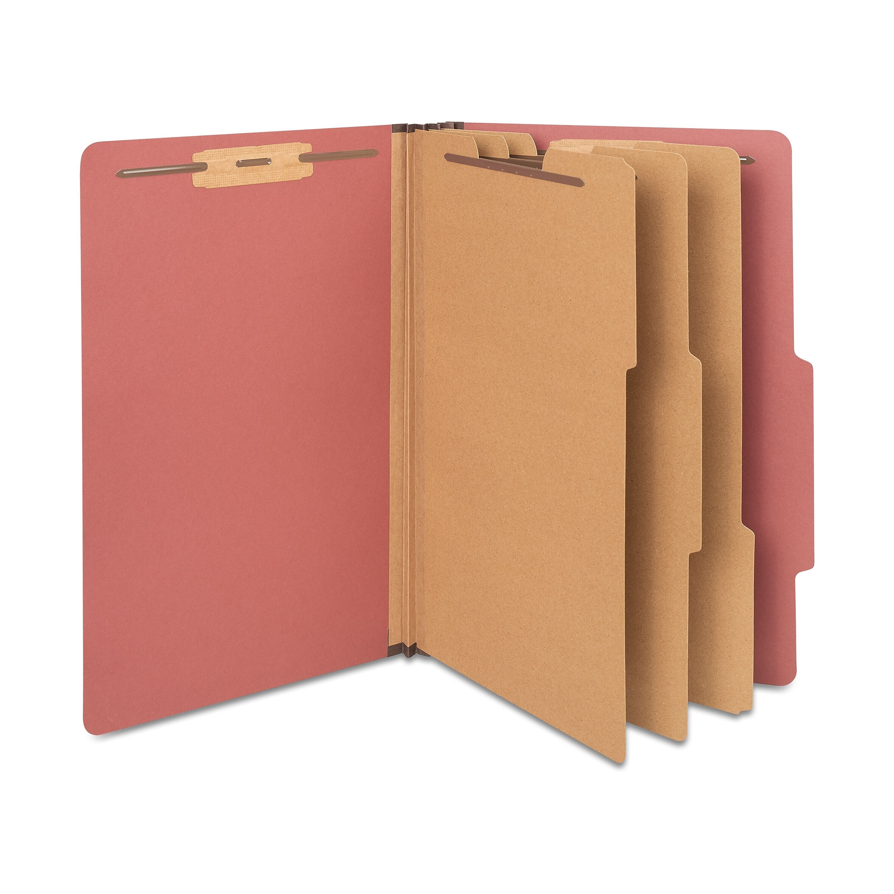 Staples 60% Recycled Pressboard Classification Folder, 3-Dividers, 3.5