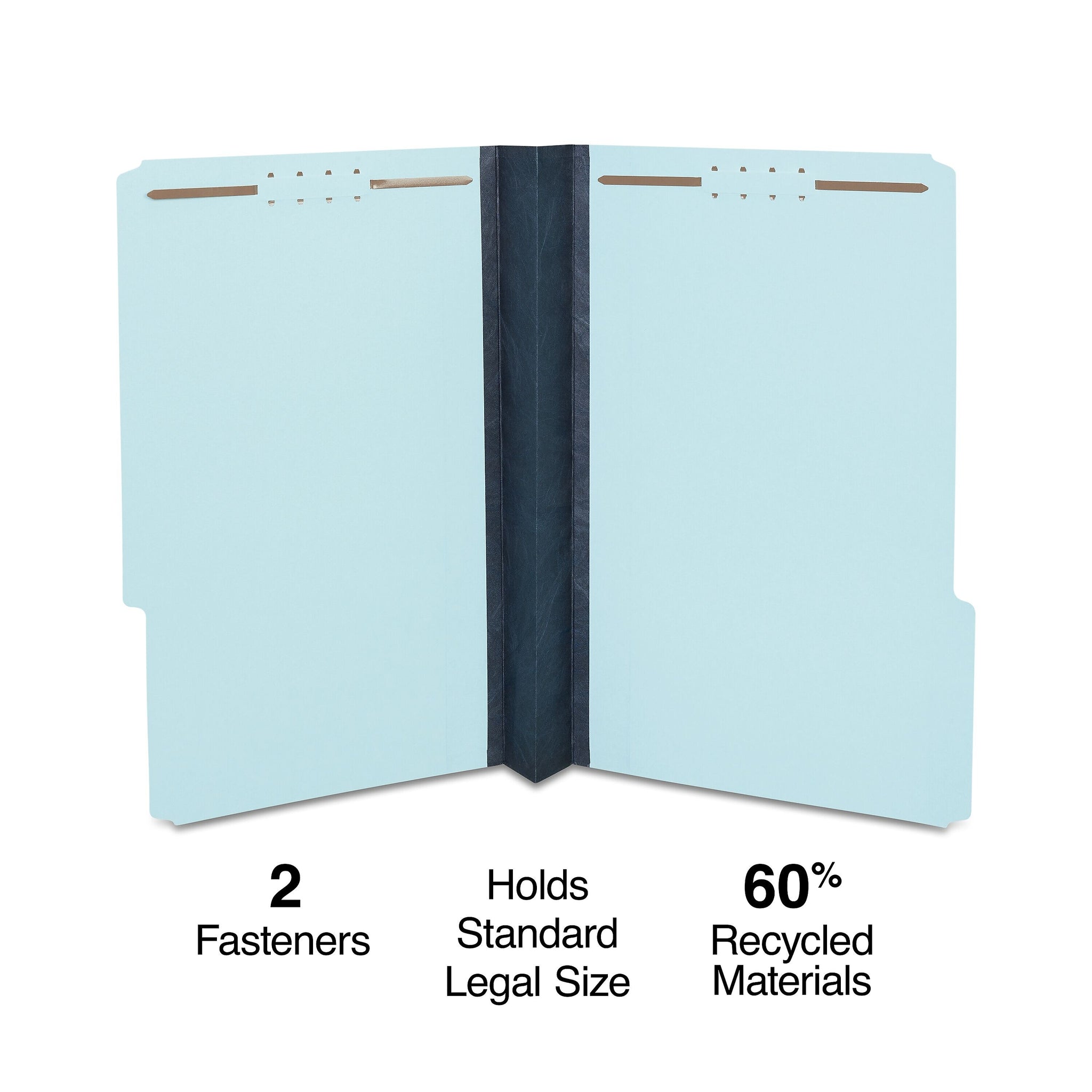 Staples® 60% Recycled Pressboard Classification Folder, 3