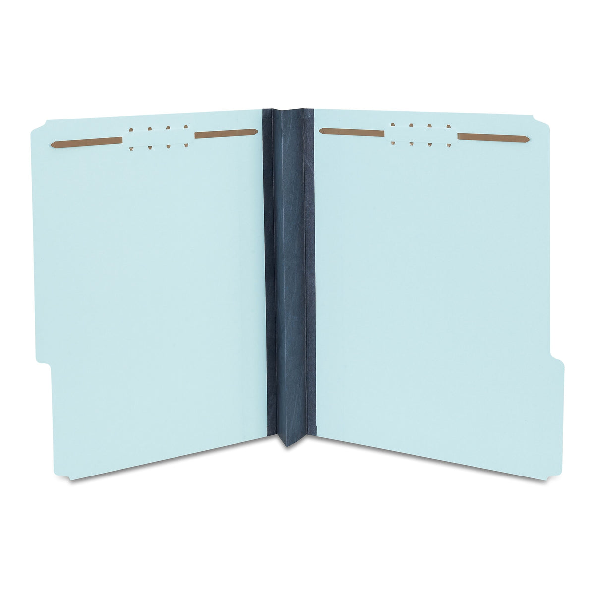 Staples® 60% Recycled Pressboard Classification Folder, 3" Expansion, Letter Size, Light Blue, 25/Box