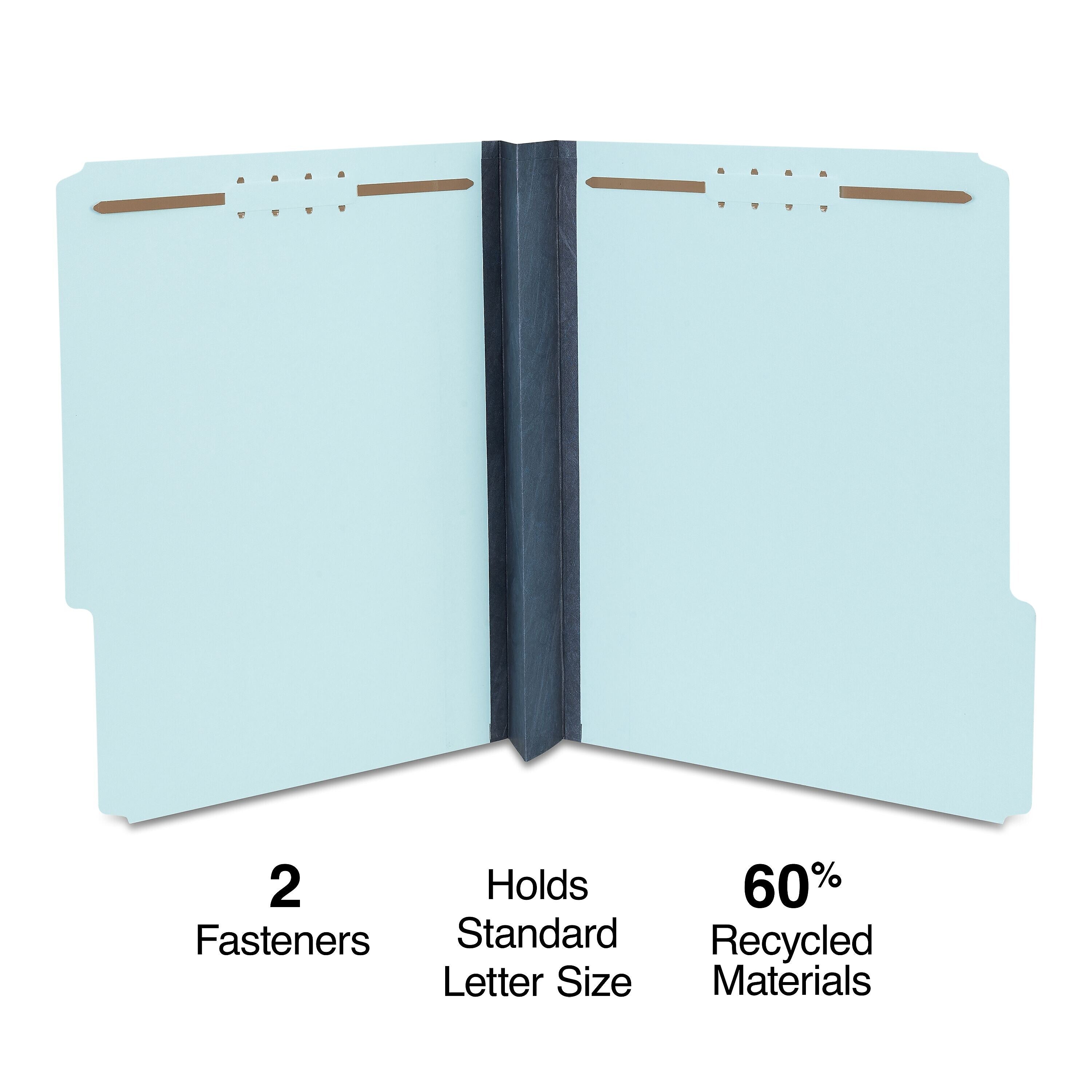 Staples® 60% Recycled Pressboard Classification Folder, 3