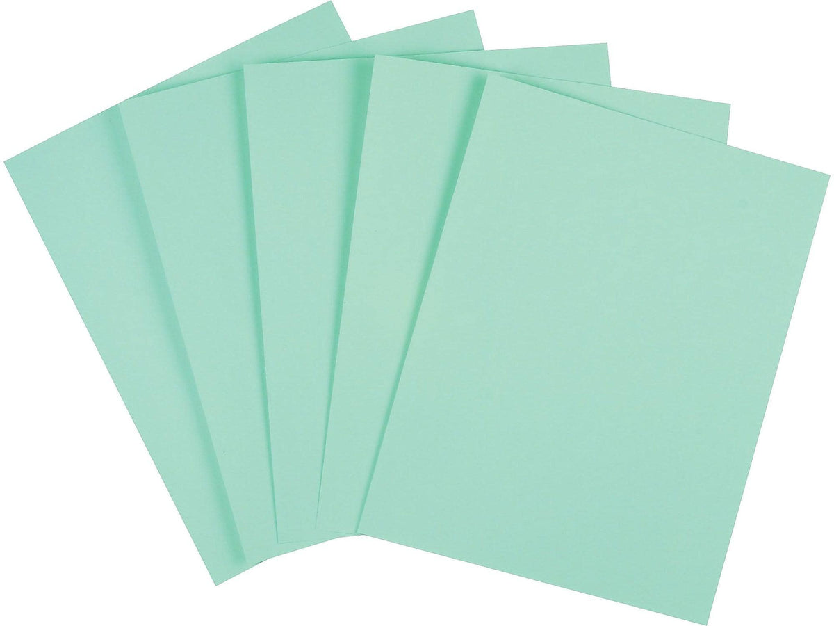 Staples 67 lb. Cardstock Paper, 8.5" x 11", Green, 250 Sheets/Pack