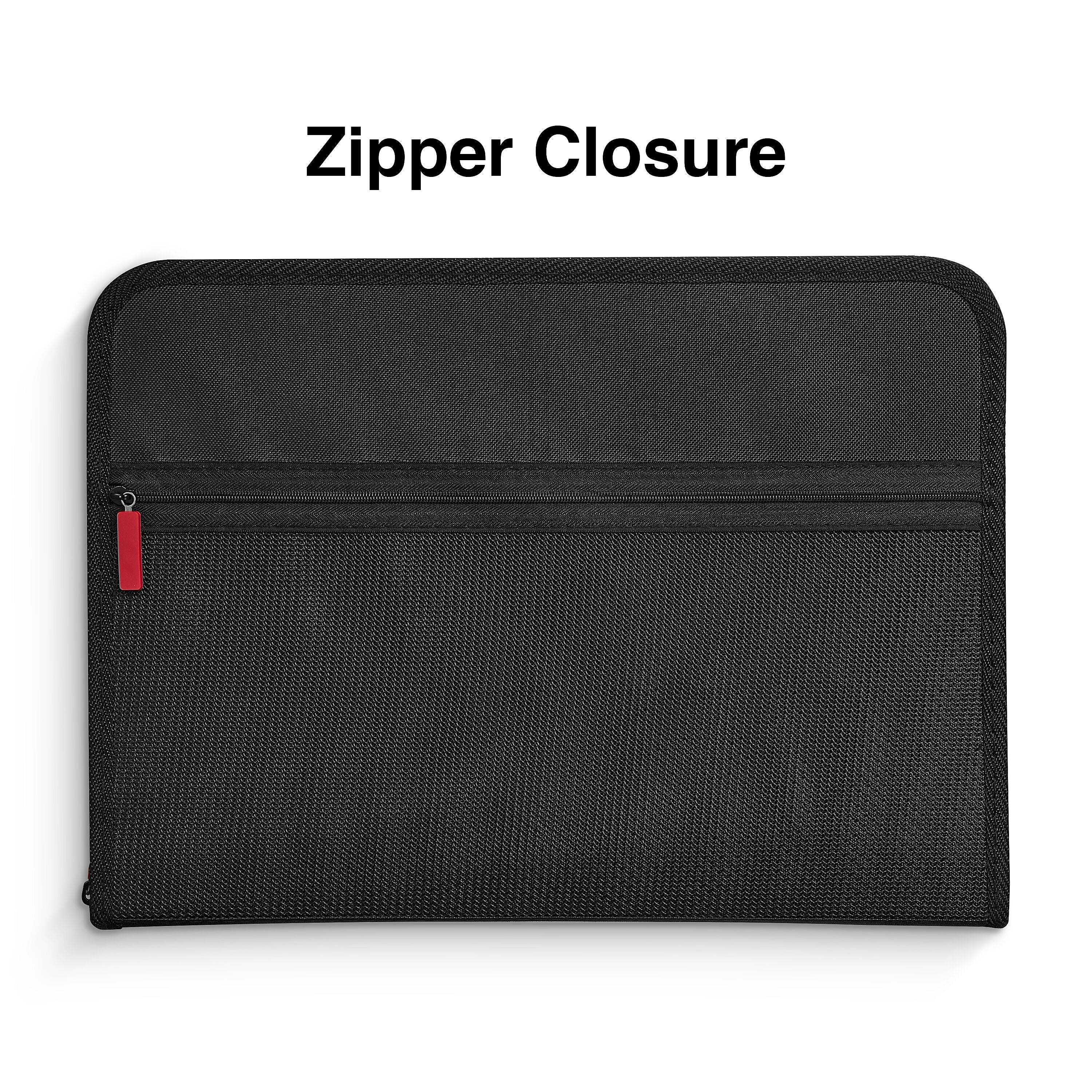 Staples Accordion File, 7-Pocket, Letter Size, Black