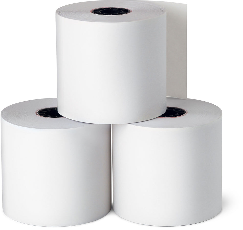 Staples Adding Machine Paper Roll, 1-Ply, 2 3/4" x 128', 10/Pack